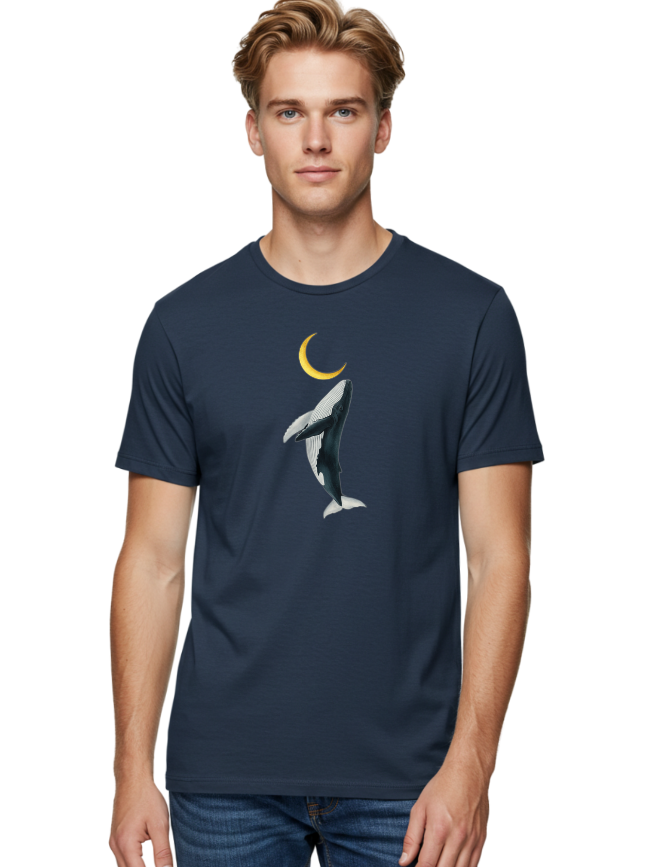 Whale-And-Crescent-Moon Men'S Graphic Tee, 100% Cotton, Comfortable Casual Summer Wear, Machine Washable, Vintage Camera, Old Camera, Antique Camera, Black Camera, Classic Photography, Photography Equipment, Nostalgic Device, Film Camera, Baj300 26