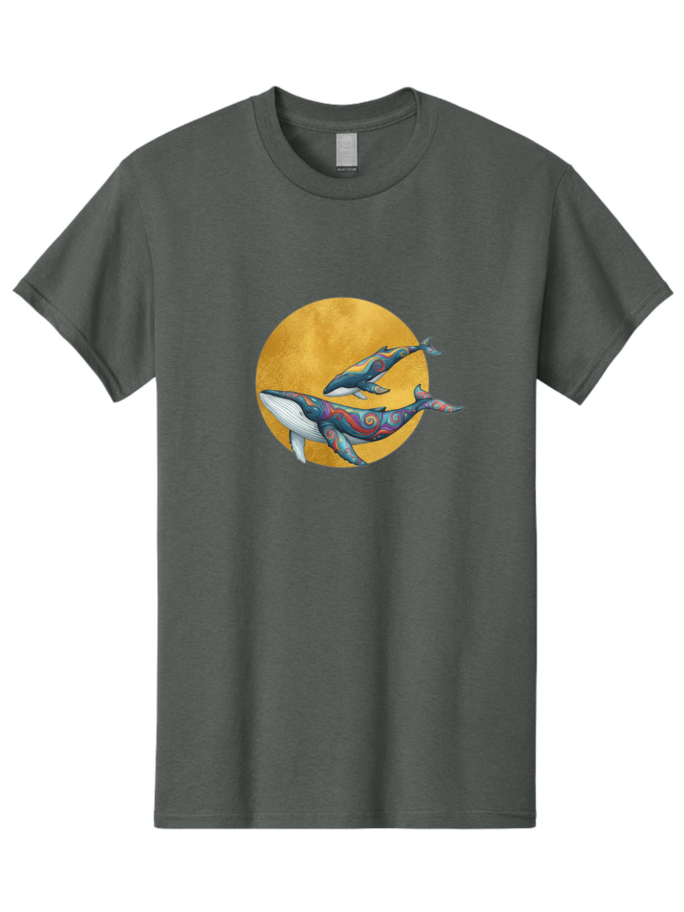 Whales-1 Men'S Graphic Tee, 100% Cotton, Comfortable Casual Summer Wear, Machine Washable, Vintage Camera, Old Camera, Antique Camera, Black Camera, Classic Photography, Photography Equipment, Nostalgic Device, Film Camera, Camera Art Baj302 1