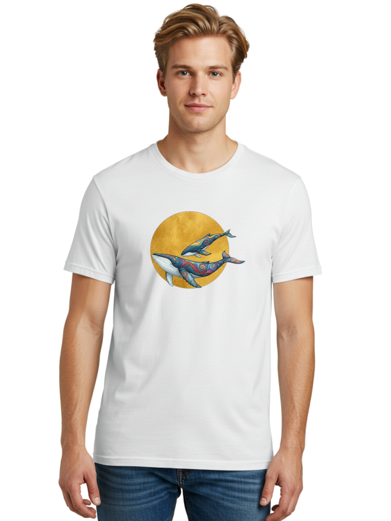 Whales-1 Men'S Graphic Tee, 100% Cotton, Comfortable Casual Summer Wear, Machine Washable, Vintage Camera, Old Camera, Antique Camera, Black Camera, Classic Photography, Photography Equipment, Nostalgic Device, Film Camera, Camera Art Baj302 24