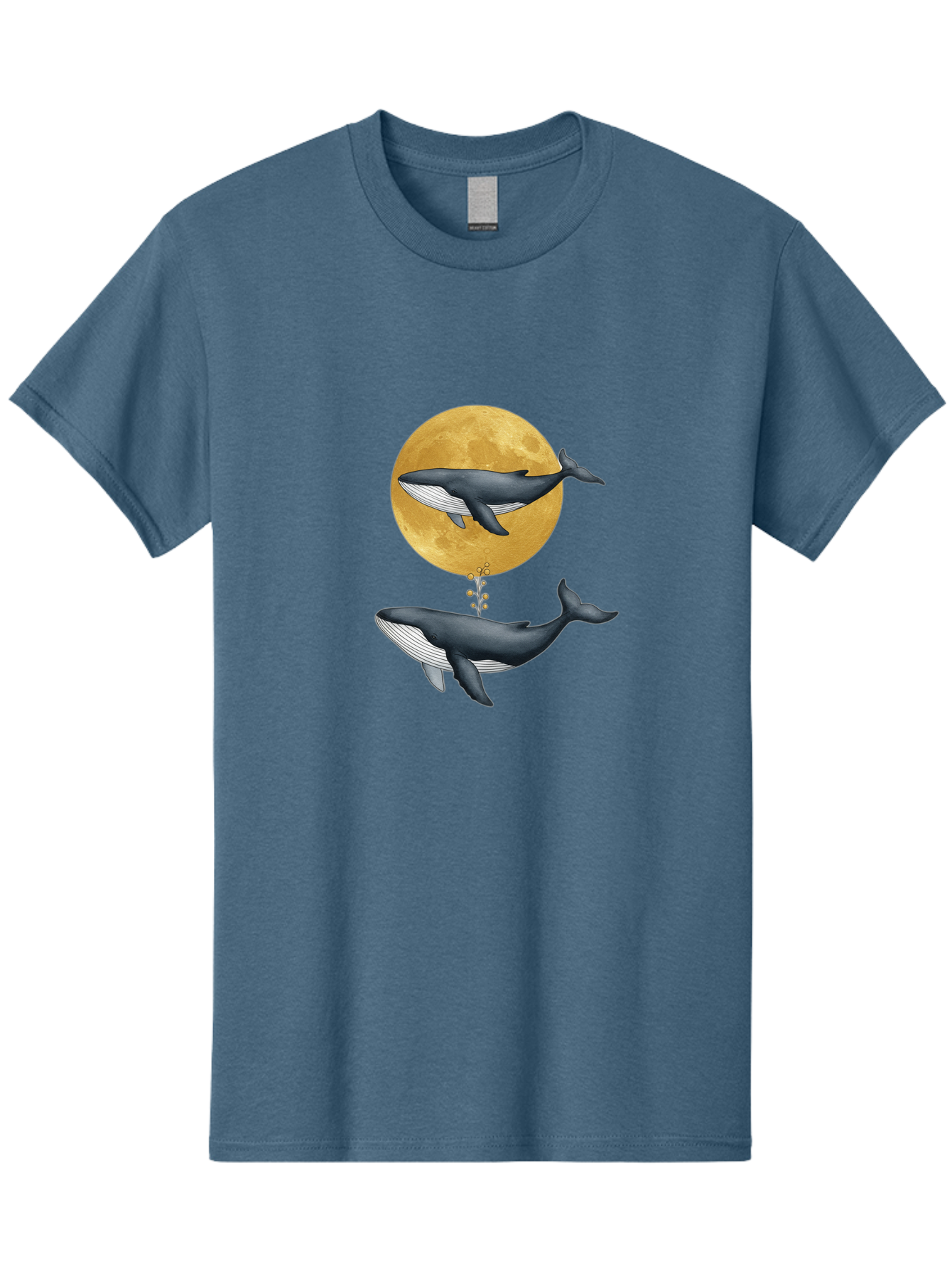Whales-And-Moon-1 Men'S Graphic Tee, 100% Cotton, Comfortable Casual Summer Wear, Machine Washable, Vintage Camera, Old Camera, Antique Camera, Black Camera, Classic Photography, Photography Equipment, Nostalgic Device, Film Camera, Camera Art Baj303 19