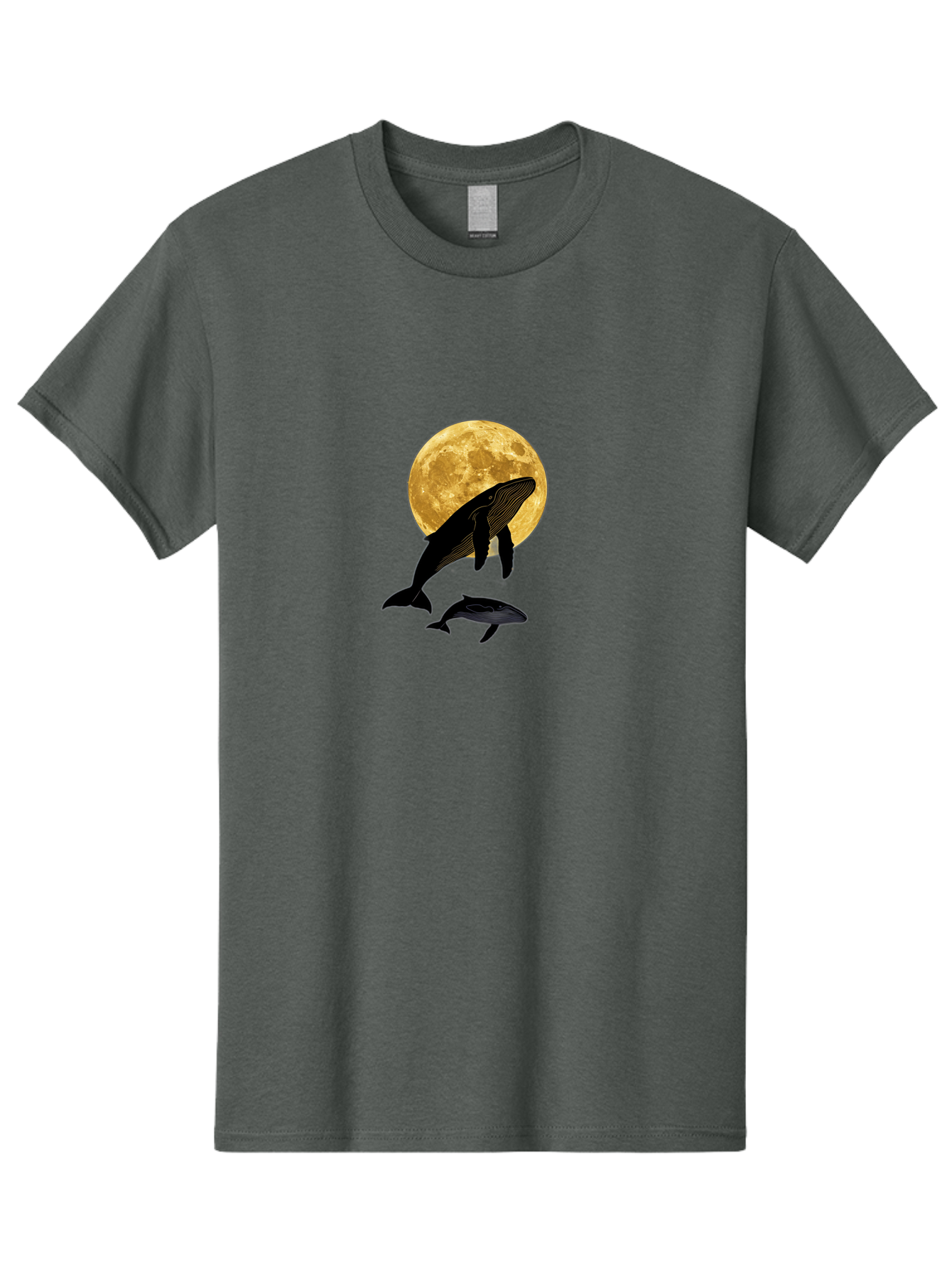 Whales-And-Moon-2 Men'S Graphic Tee, 100% Cotton, Comfortable Casual Summer Wear, Machine Washable, Vintage Camera, Old Camera, Antique Camera, Black Camera, Classic Photography, Photography Equipment, Nostalgic Device, Film Camera, Camera Art Baj304 5