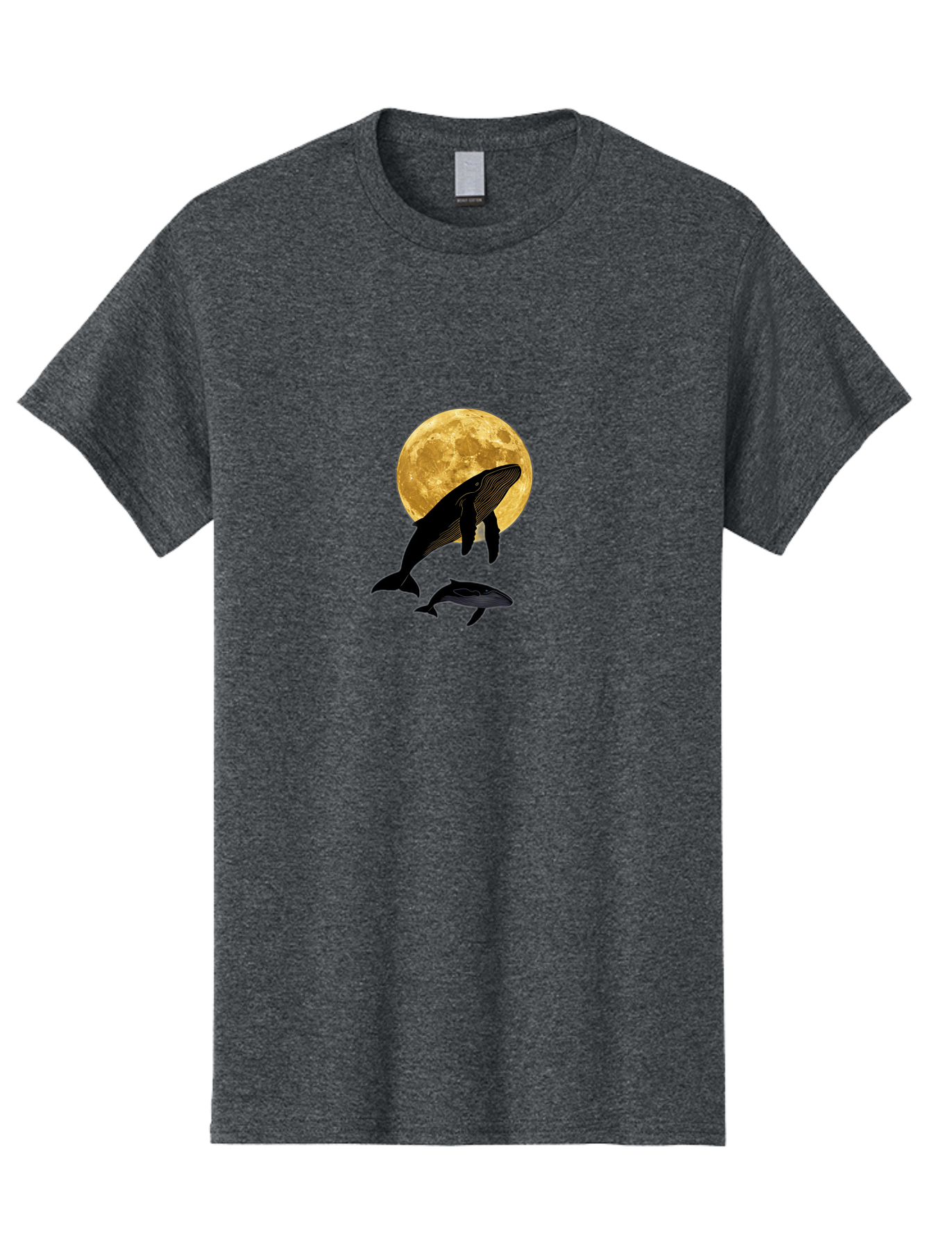 Whales-And-Moon-2 Men'S Graphic Tee, 100% Cotton, Comfortable Casual Summer Wear, Machine Washable, Vintage Camera, Old Camera, Antique Camera, Black Camera, Classic Photography, Photography Equipment, Nostalgic Device, Film Camera, Camera Art Baj304 8