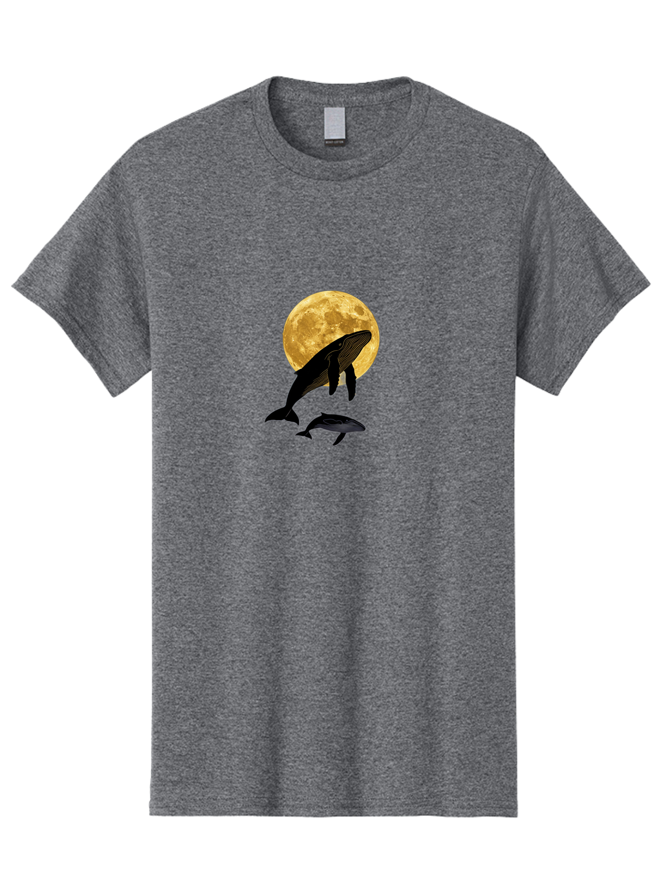 Whales-And-Moon-2 Men'S Graphic Tee, 100% Cotton, Comfortable Casual Summer Wear, Machine Washable, Vintage Camera, Old Camera, Antique Camera, Black Camera, Classic Photography, Photography Equipment, Nostalgic Device, Film Camera, Camera Art Baj304 9