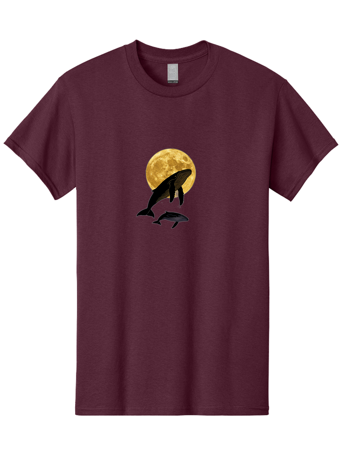 Whales-And-Moon-2 Men'S Graphic Tee, 100% Cotton, Comfortable Casual Summer Wear, Machine Washable, Vintage Camera, Old Camera, Antique Camera, Black Camera, Classic Photography, Photography Equipment, Nostalgic Device, Film Camera, Camera Art Baj304 7
