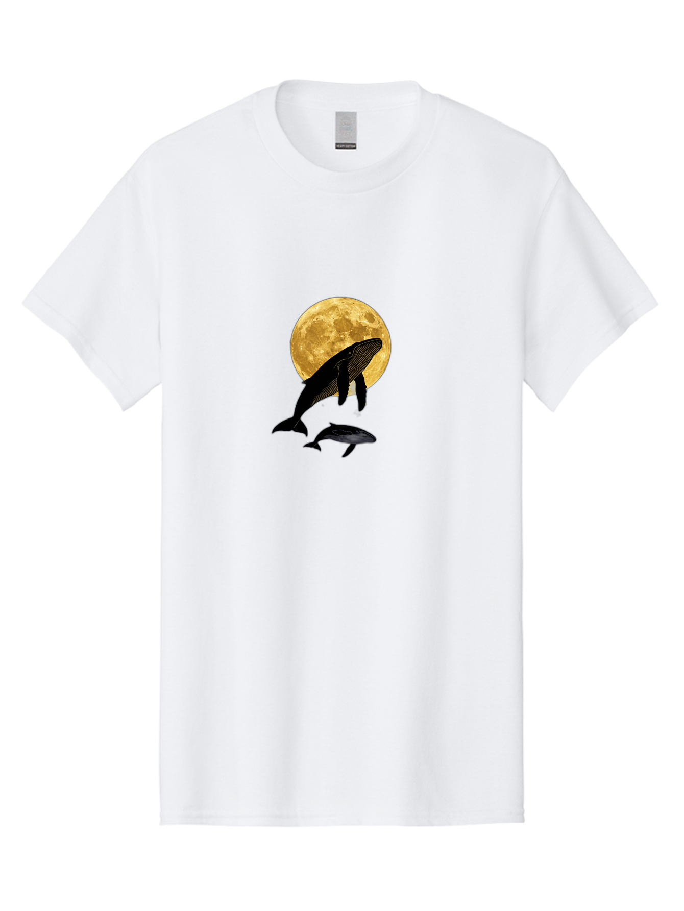 Whales-And-Moon-2 Men'S Graphic Tee, 100% Cotton, Comfortable Casual Summer Wear, Machine Washable, Vintage Camera, Old Camera, Antique Camera, Black Camera, Classic Photography, Photography Equipment, Nostalgic Device, Film Camera, Camera Art Baj304 10