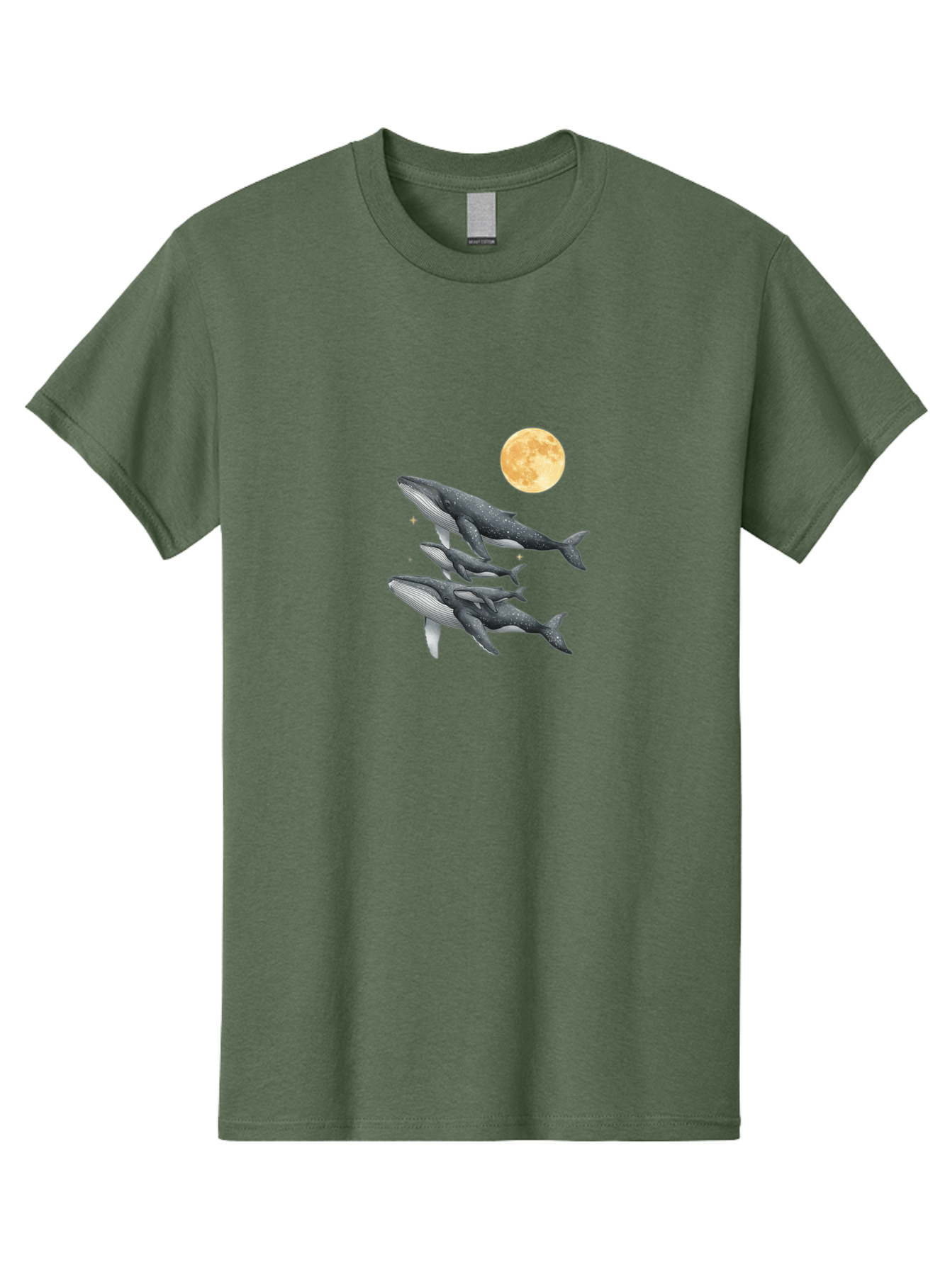 Whales-Under-Full-Moon Men'S Graphic Tee, 100% Cotton, Comfortable Casual Summer Wear, Machine Washable, Vintage Camera, Old Camera, Antique Camera, Black Camera, Classic Photography, Photography Equipment, Nostalgic Device, Film Camera, Baj306 7