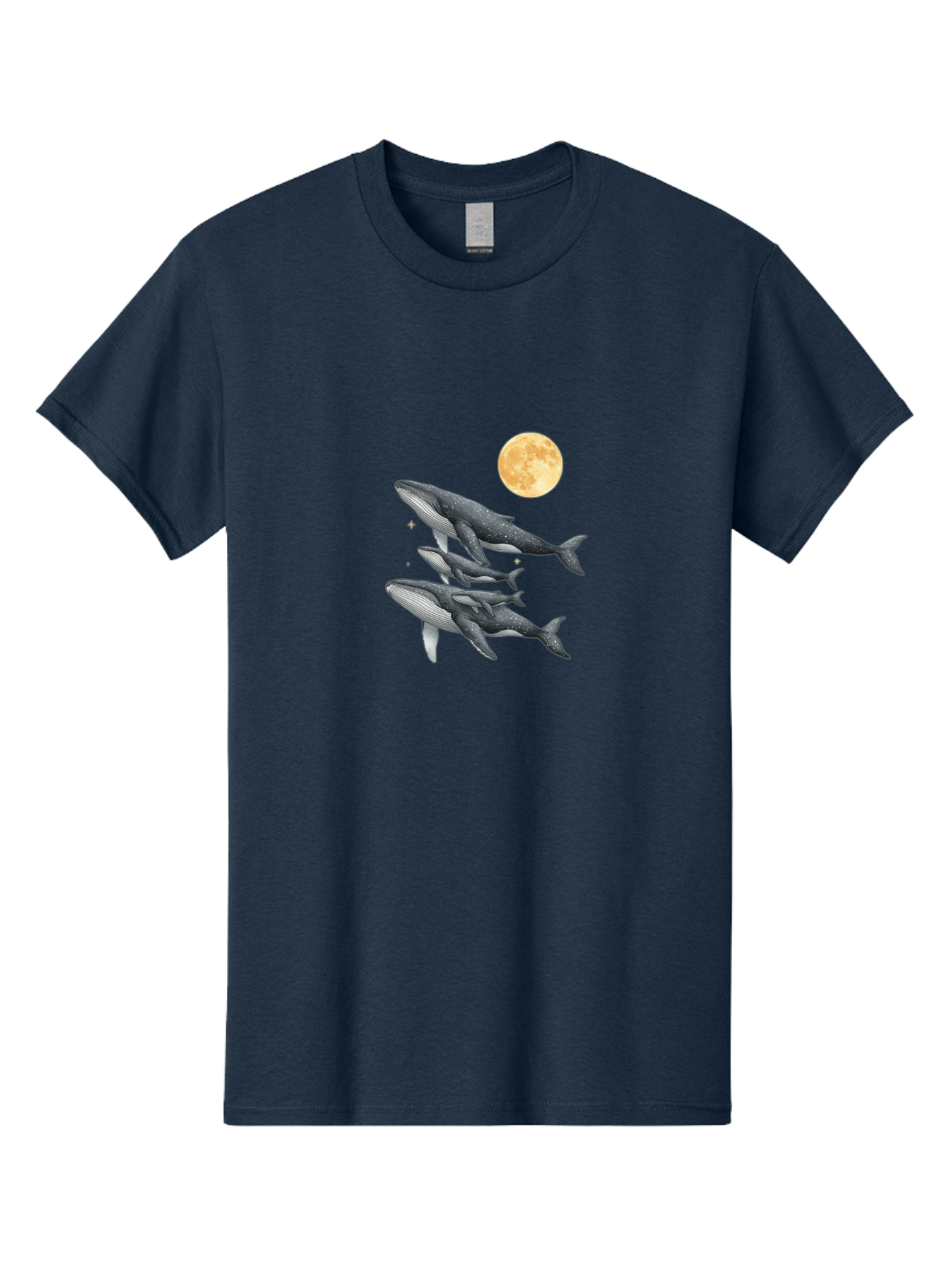 Whales-Under-Full-Moon Men'S Graphic Tee, 100% Cotton, Comfortable Casual Summer Wear, Machine Washable, Vintage Camera, Old Camera, Antique Camera, Black Camera, Classic Photography, Photography Equipment, Nostalgic Device, Film Camera, Baj306 4