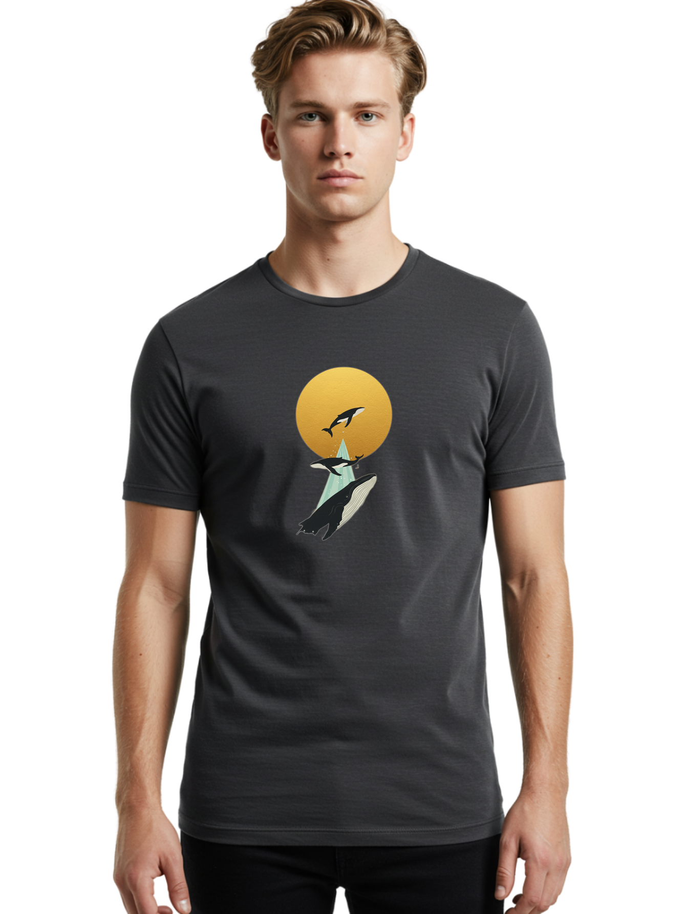 Whales Men'S Graphic Tee, 100% Cotton, Comfortable Casual Summer Wear, Machine Washable, Vintage Camera, Old Camera, Antique Camera, Black Camera, Classic Photography, Photography Equipment, Nostalgic Device, Film Camera, Camera Art Baj307 25