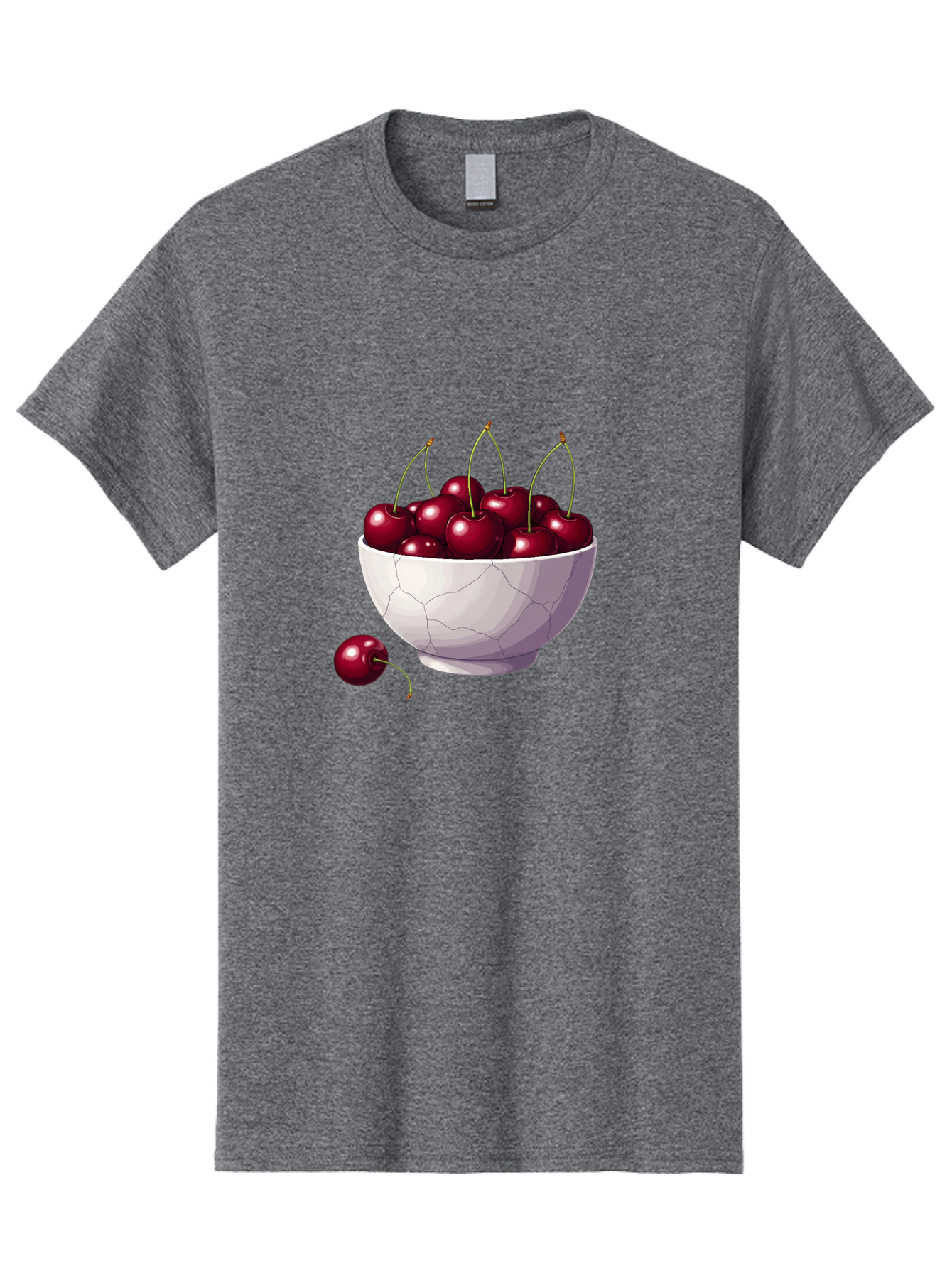 White-Bowl-Of-Cherries Men'S Graphic Tee, 100% Cotton, Comfortable Casual Summer Wear, Machine Washable, Vintage Camera, Old Camera, Antique Camera, Black Camera, Classic Photography, Photography Equipment, Nostalgic Device, Film Camera, Baj308 5