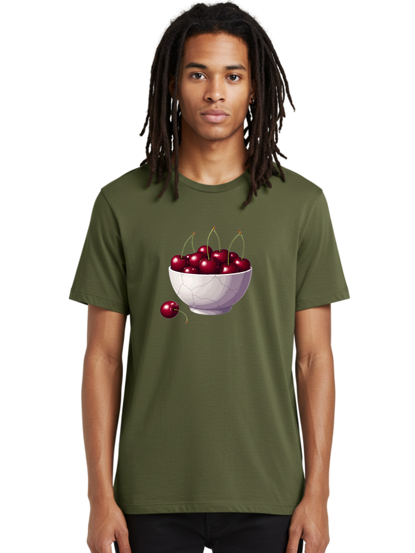 White-Bowl-Of-Cherries Men'S Graphic Tee, 100% Cotton, Comfortable Casual Summer Wear, Machine Washable, Vintage Camera, Old Camera, Antique Camera, Black Camera, Classic Photography, Photography Equipment, Nostalgic Device, Film Camera, Baj308 19