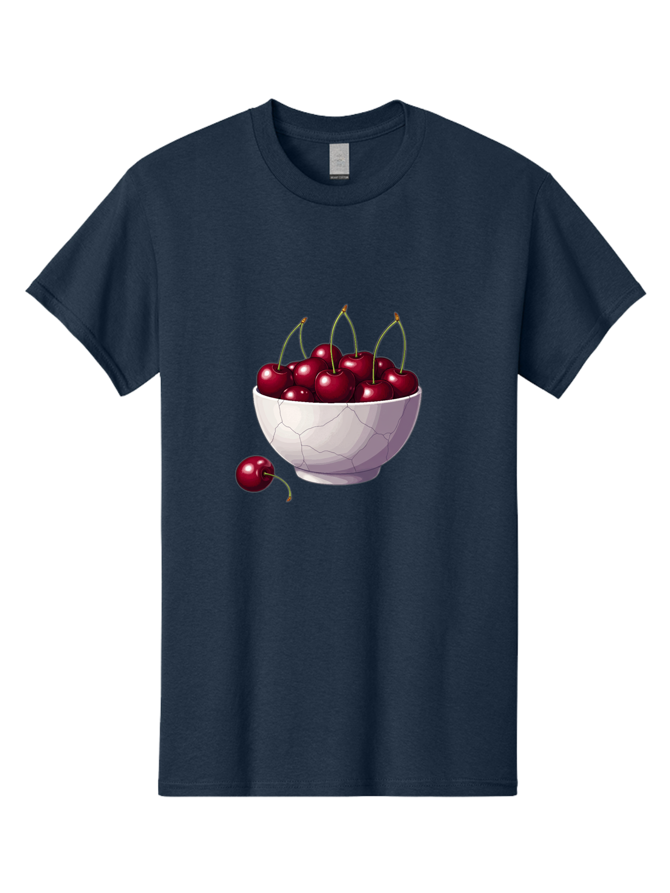 White-Bowl-Of-Cherries Men'S Graphic Tee, 100% Cotton, Comfortable Casual Summer Wear, Machine Washable, Vintage Camera, Old Camera, Antique Camera, Black Camera, Classic Photography, Photography Equipment, Nostalgic Device, Film Camera, Baj308 2
