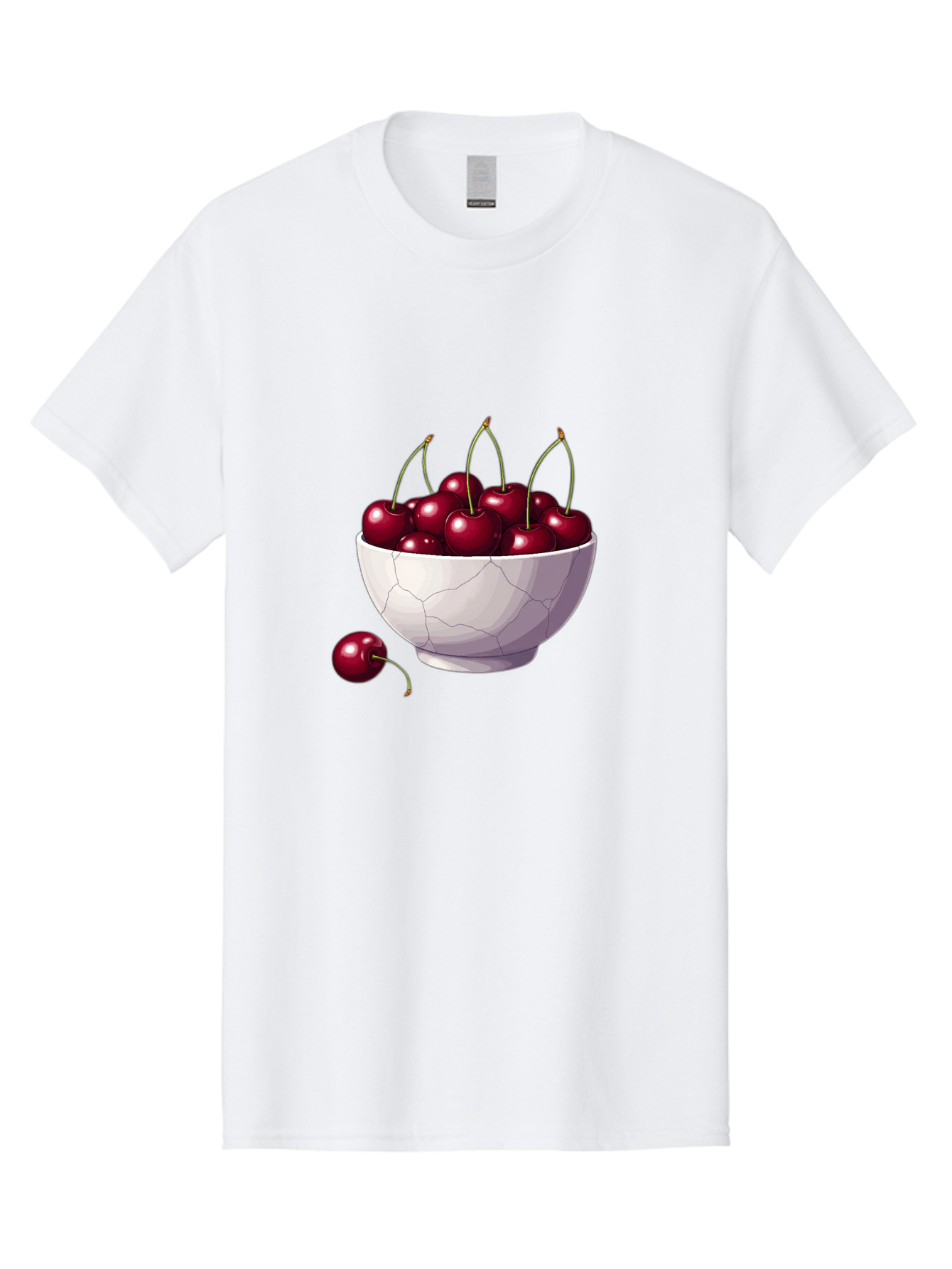 White-Bowl-Of-Cherries Men'S Graphic Tee, 100% Cotton, Comfortable Casual Summer Wear, Machine Washable, Vintage Camera, Old Camera, Antique Camera, Black Camera, Classic Photography, Photography Equipment, Nostalgic Device, Film Camera, Baj308 8