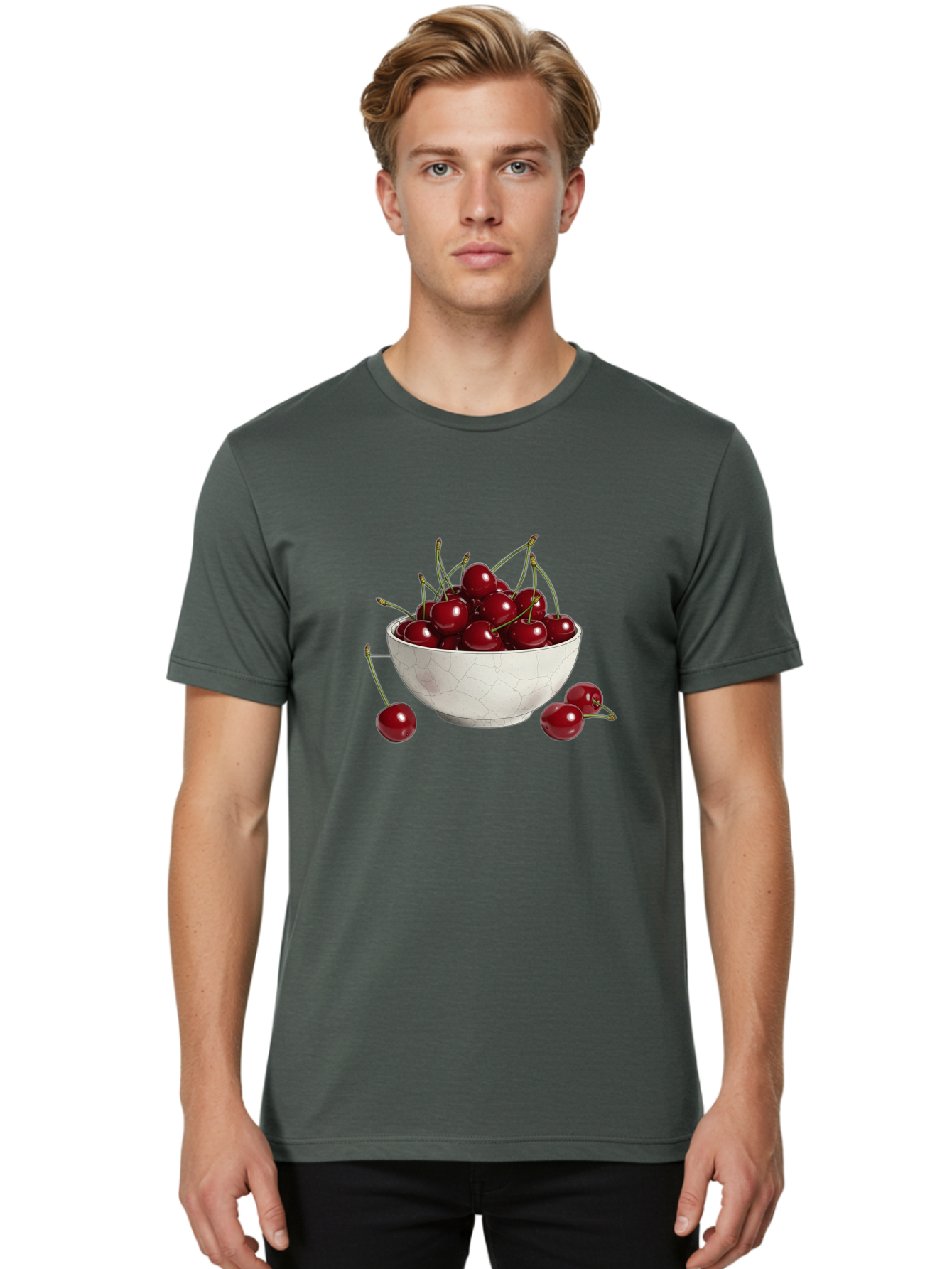 White-Bowl-With-Cherries Men'S Graphic Tee, 100% Cotton, Comfortable Casual Summer Wear, Machine Washable, Vintage Camera, Old Camera, Antique Camera, Black Camera, Classic Photography, Photography Equipment, Nostalgic Device, Film Camera, Baj309 27