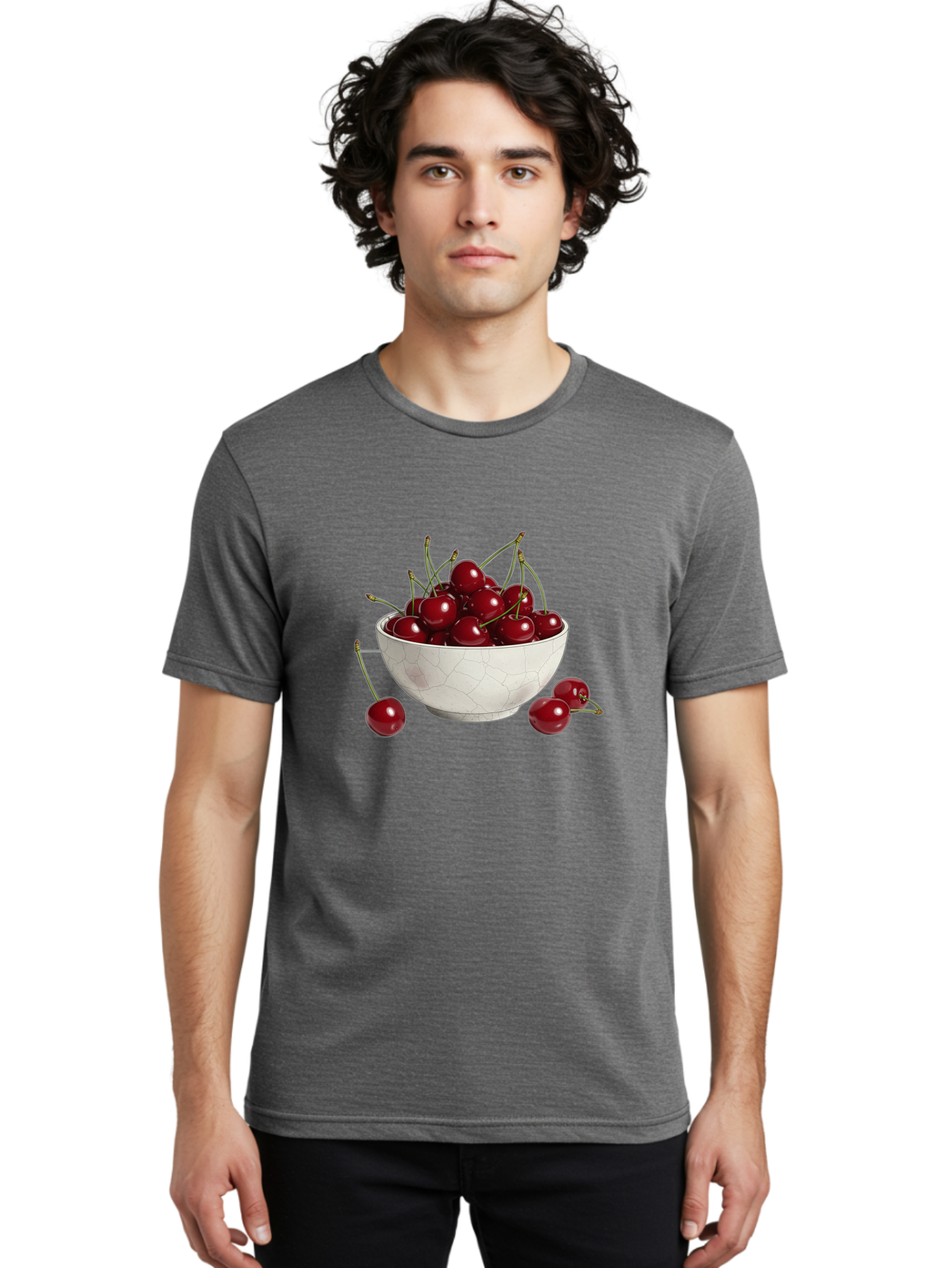 White-Bowl-With-Cherries Men'S Graphic Tee, 100% Cotton, Comfortable Casual Summer Wear, Machine Washable, Vintage Camera, Old Camera, Antique Camera, Black Camera, Classic Photography, Photography Equipment, Nostalgic Device, Film Camera, Baj309 18