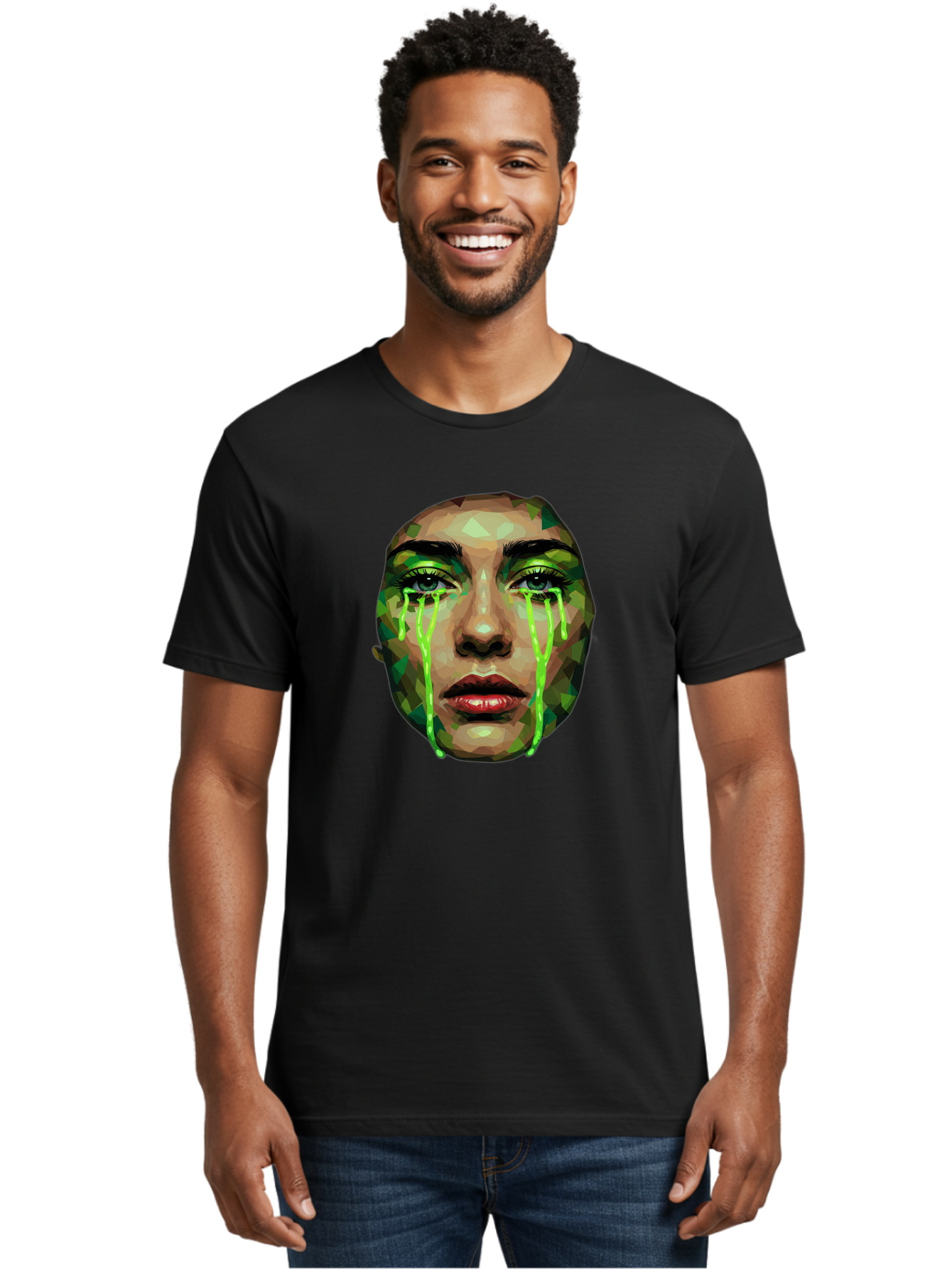 Woman-Crying-Green-Tears Men'S Graphic Tee, 100% Cotton, Comfortable Casual Summer Wear, Machine Washable, Vintage Camera, Old Camera, Antique Camera, Black Camera, Classic Photography, Photography Equipment, Nostalgic Device, Film Camera, Baj315 25
