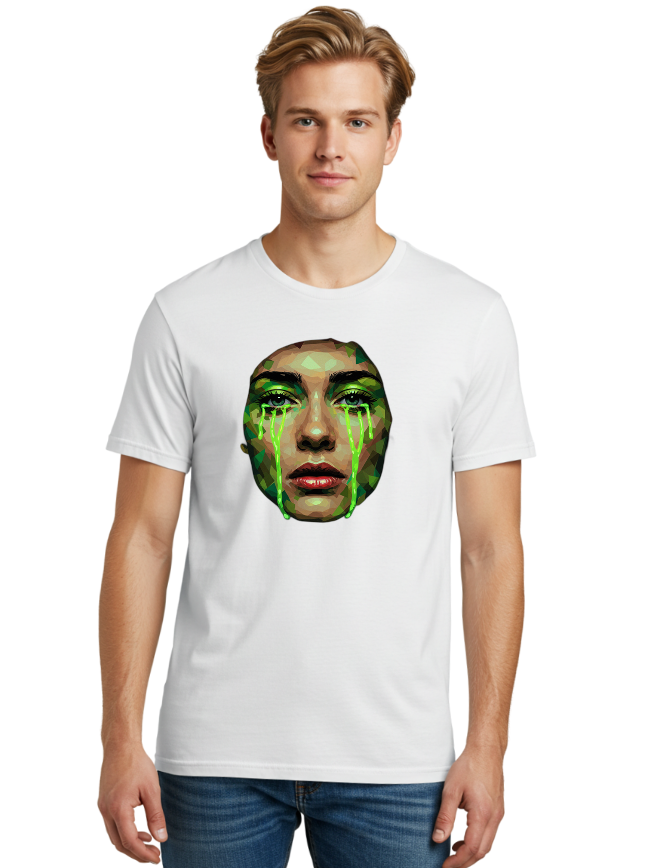 Woman-Crying-Green-Tears Men'S Graphic Tee, 100% Cotton, Comfortable Casual Summer Wear, Machine Washable, Vintage Camera, Old Camera, Antique Camera, Black Camera, Classic Photography, Photography Equipment, Nostalgic Device, Film Camera, Baj315 29