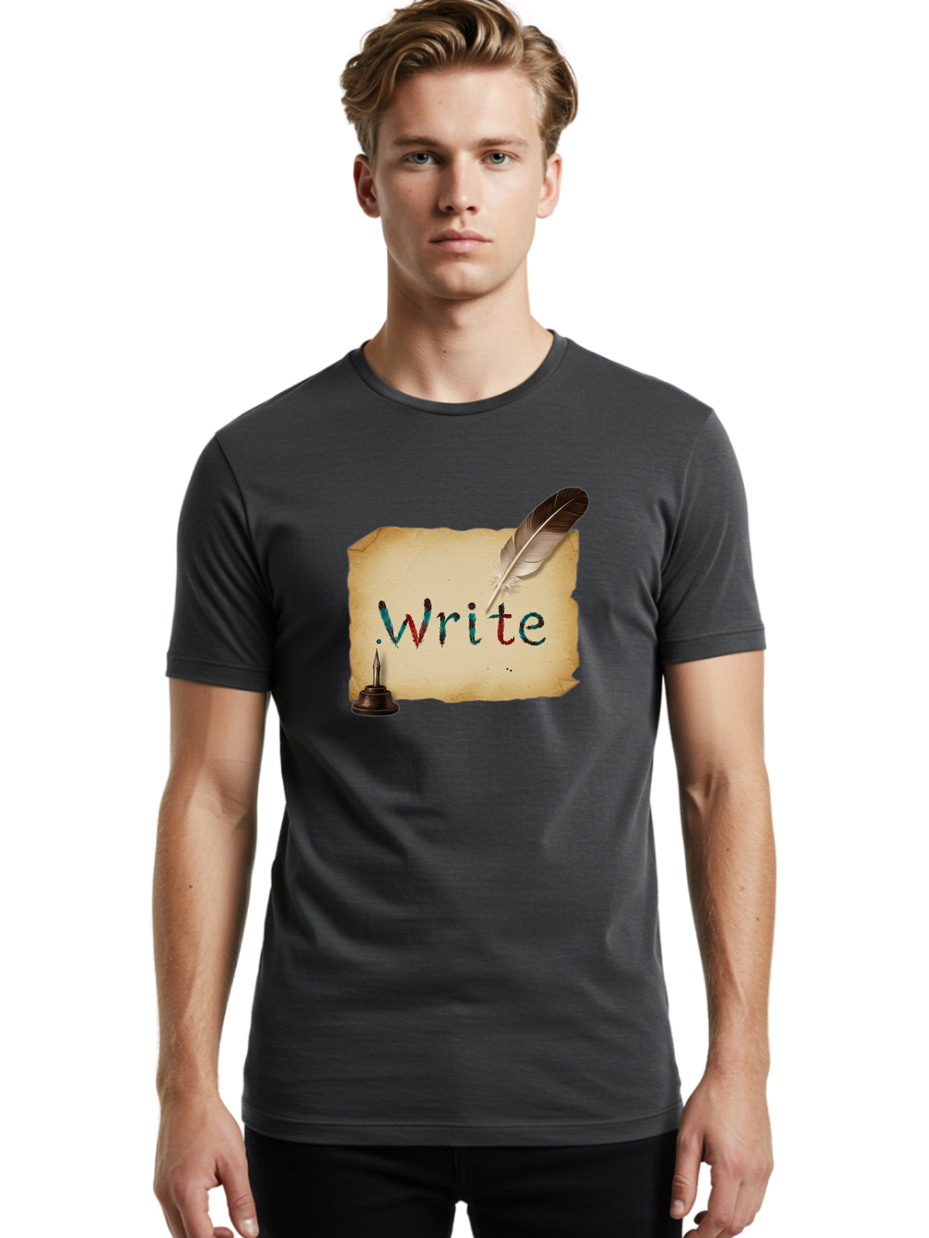 Write Men'S Graphic Tee, 100% Cotton, Comfortable Casual Summer Wear, Machine Washable, Vintage Camera, Old Camera, Antique Camera, Black Camera, Classic Photography, Photography Equipment, Nostalgic Device, Film Camera, Camera Art Baj316 17