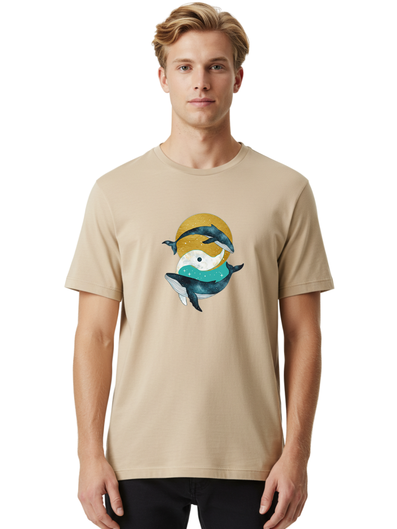 Yin-Yang-Dolphins Men'S Graphic Tee, 100% Cotton, Comfortable Casual Summer Wear, Machine Washable, Vintage Camera, Old Camera, Antique Camera, Black Camera, Classic Photography, Photography Equipment, Nostalgic Device, Film Camera, Camera Art Baj317 26