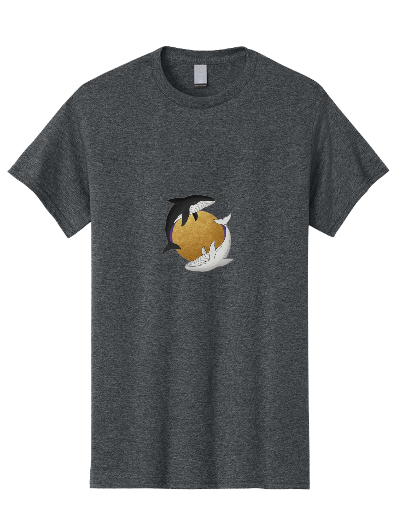 Yin-Yang-Whales Men'S Graphic Tee, 100% Cotton, Comfortable Casual Summer Wear, Machine Washable, Vintage Camera, Old Camera, Antique Camera, Black Camera, Classic Photography, Photography Equipment, Nostalgic Device, Film Camera, Camera Art Baj318 3