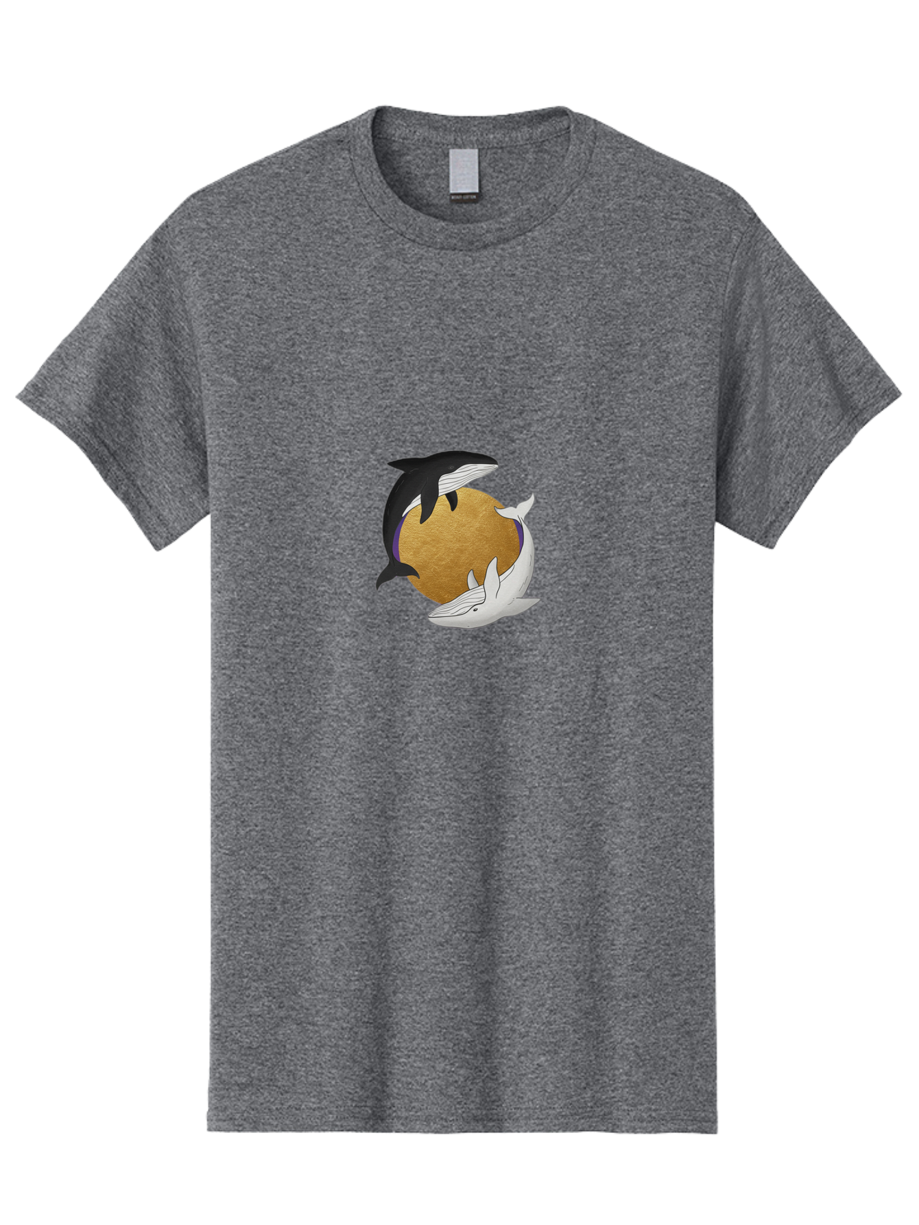 Yin-Yang-Whales Men'S Graphic Tee, 100% Cotton, Comfortable Casual Summer Wear, Machine Washable, Vintage Camera, Old Camera, Antique Camera, Black Camera, Classic Photography, Photography Equipment, Nostalgic Device, Film Camera, Camera Art Baj318 5