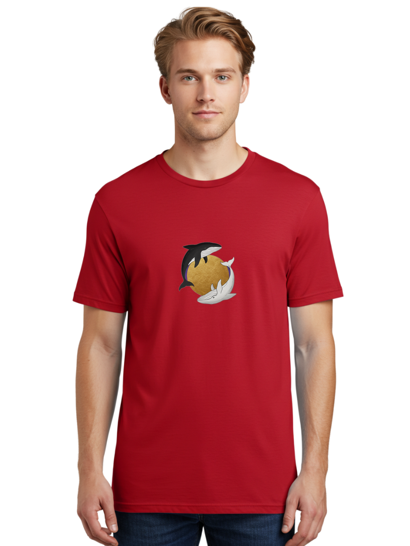 Yin-Yang-Whales Men'S Graphic Tee, 100% Cotton, Comfortable Casual Summer Wear, Machine Washable, Vintage Camera, Old Camera, Antique Camera, Black Camera, Classic Photography, Photography Equipment, Nostalgic Device, Film Camera, Camera Art Baj318 17
