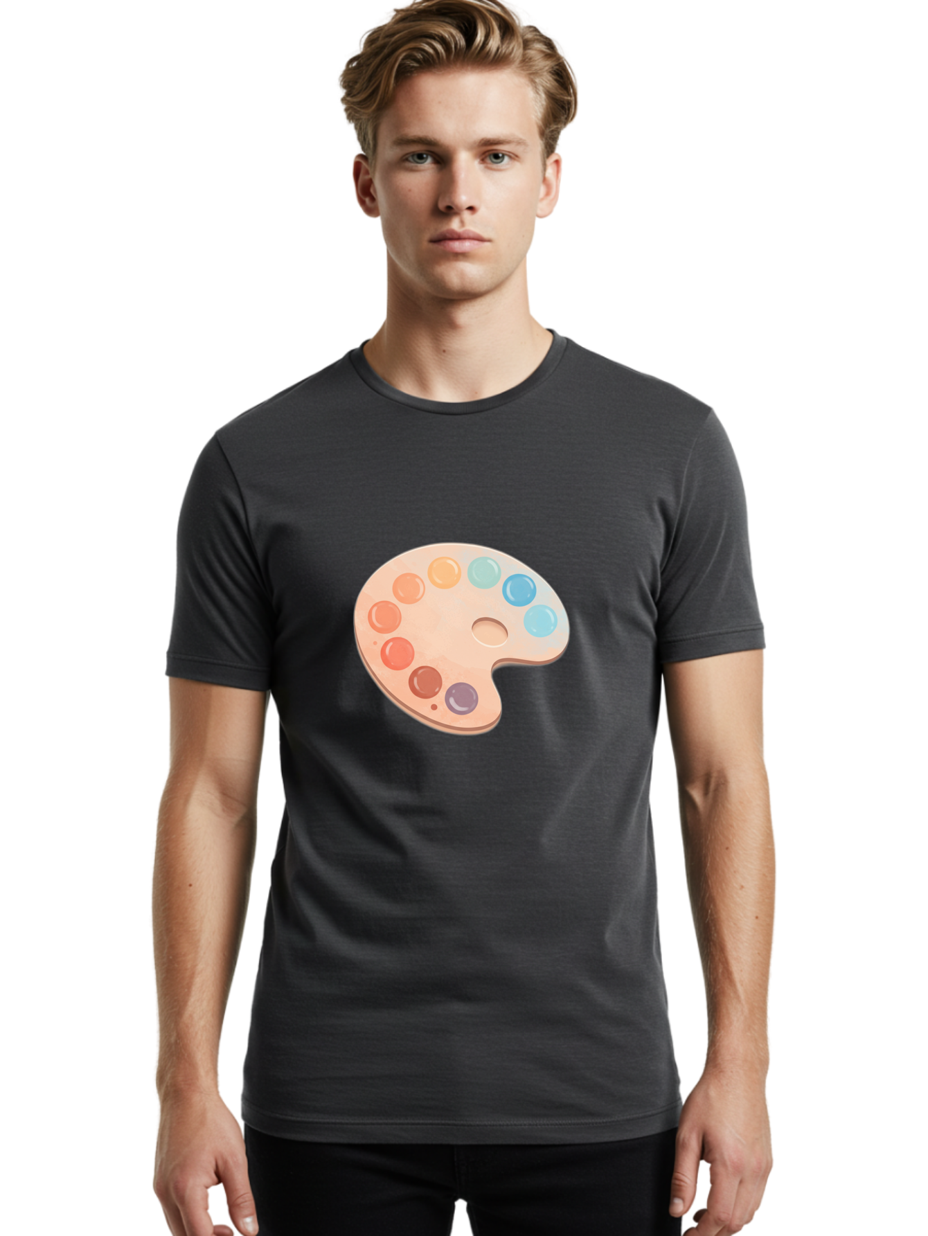 Artist-S-Palette Men'S Graphic Tee, 100% Cotton, Comfortable Casual Summer Wear, Machine Washable, Vintage Camera, Old Camera, Antique Camera, Black Camera, Classic Photography, Photography Equipment, Nostalgic Device, Film Camera, Camera Art Baj321 25