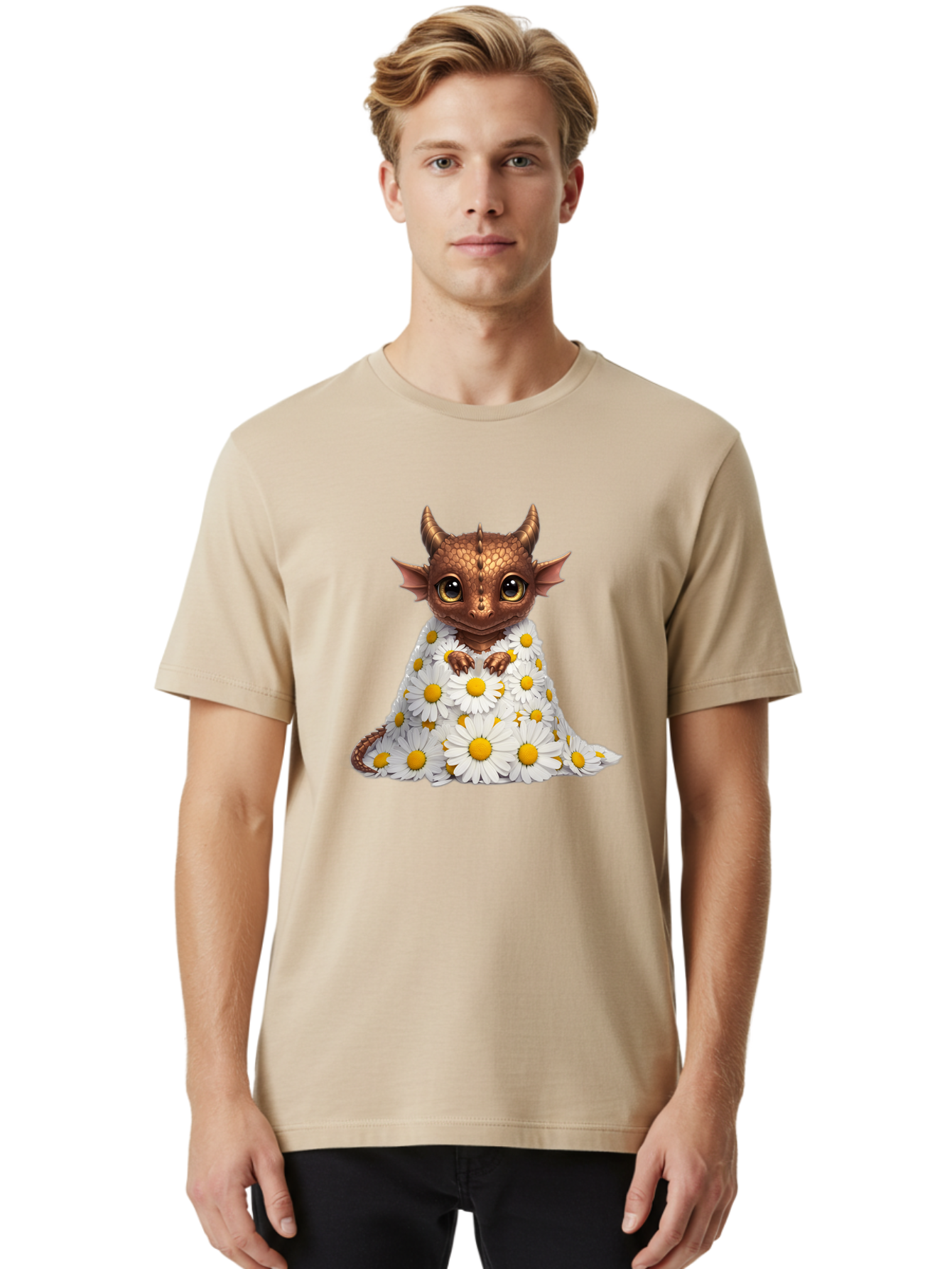 Baby-Dragon-In-Daisies Men'S Graphic Tee, 100% Cotton, Comfortable Casual Summer Wear, Machine Washable, Vintage Camera, Old Camera, Antique Camera, Black Camera, Classic Photography, Photography Equipment, Nostalgic Device, Film Camera, Baj324 28