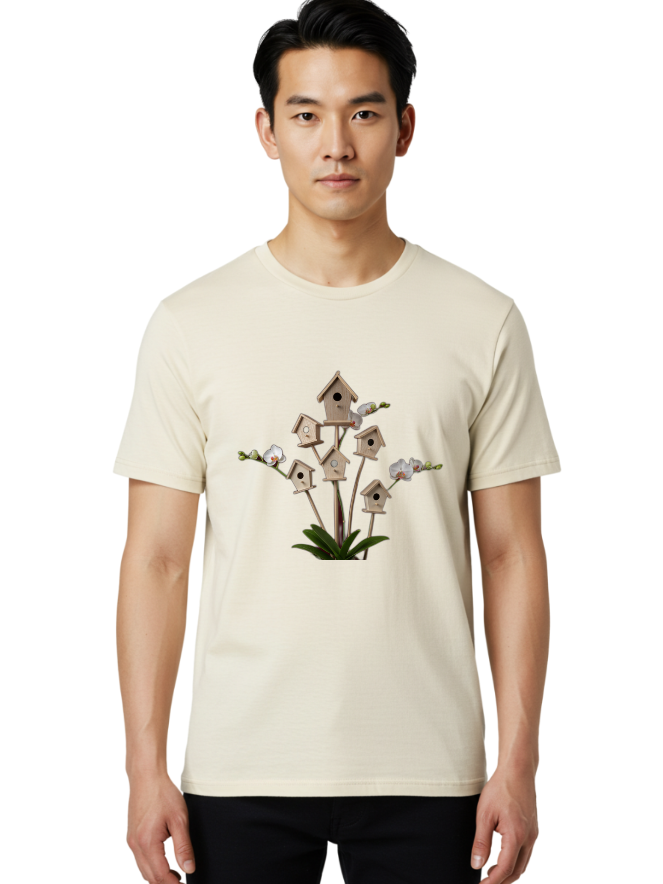Birdhouse-Bouquet Men'S Graphic Tee, 100% Cotton, Comfortable Casual Summer Wear, Machine Washable, Vintage Camera, Old Camera, Antique Camera, Black Camera, Classic Photography, Photography Equipment, Nostalgic Device, Film Camera, Camera Art Baj327 18