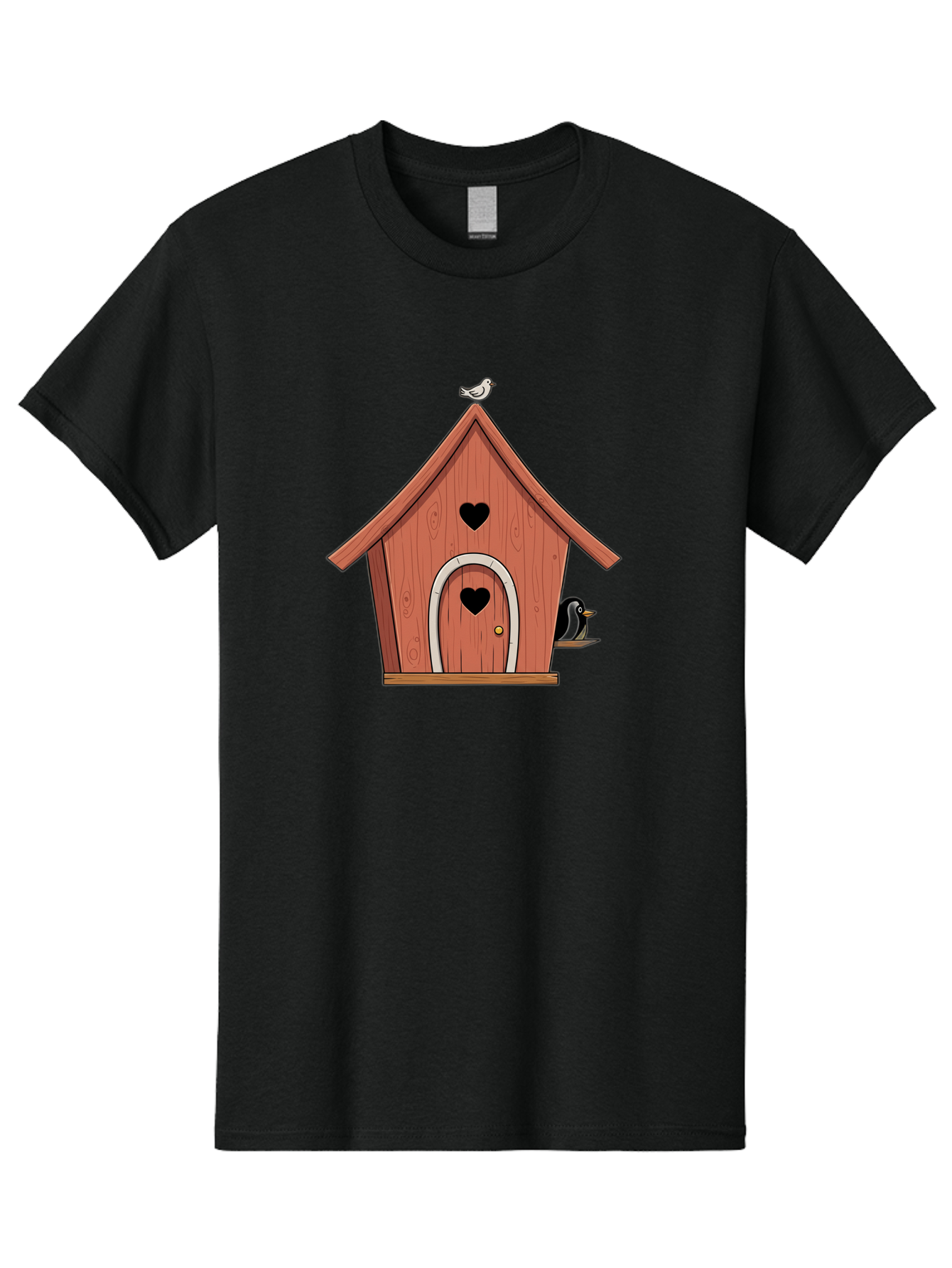 Birdhouse-With-Heart-Shaped-Windows Men'S Graphic Tee, 100% Cotton, Comfortable Casual Summer Wear, Machine Washable, Vintage Camera, Old Camera, Antique Camera, Black Camera, Classic Photography, Photography Equipment, Nostalgic Device, Baj328 7
