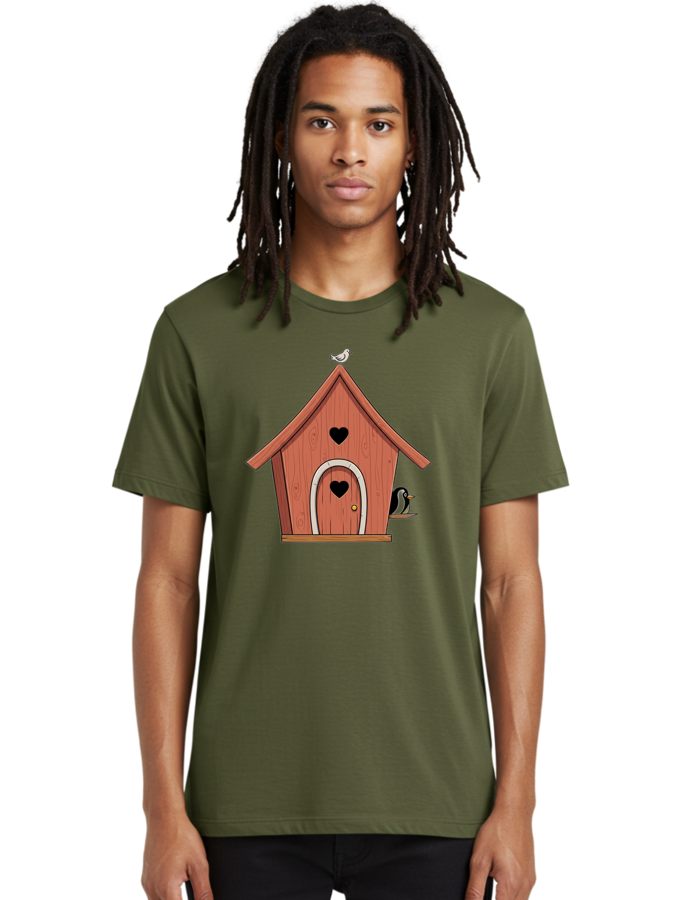 Birdhouse-With-Heart-Shaped-Windows Men'S Graphic Tee, 100% Cotton, Comfortable Casual Summer Wear, Machine Washable, Vintage Camera, Old Camera, Antique Camera, Black Camera, Classic Photography, Photography Equipment, Nostalgic Device, Baj328 23
