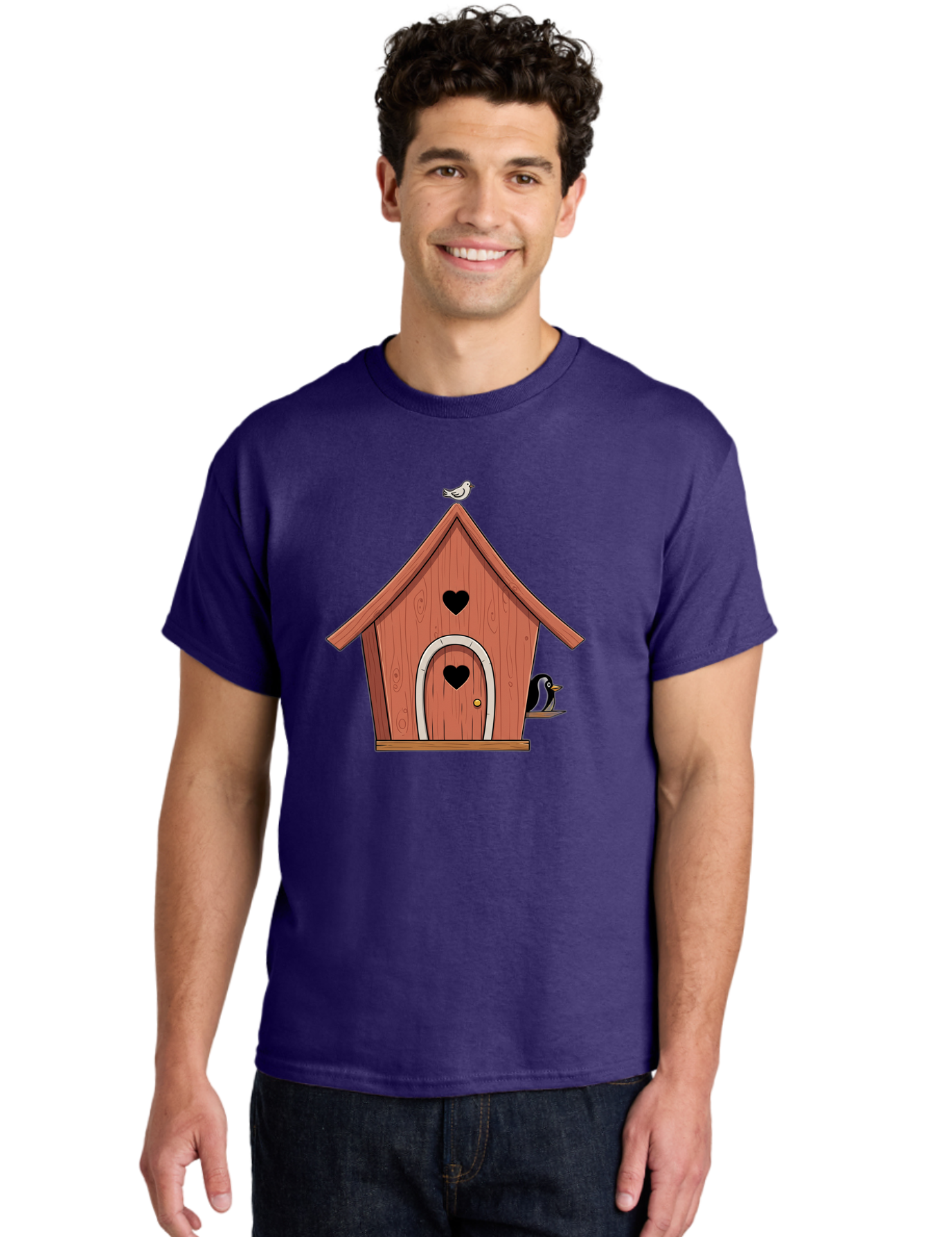 Birdhouse-With-Heart-Shaped-Windows Men'S Graphic Tee, 100% Cotton, Comfortable Casual Summer Wear, Machine Washable, Vintage Camera, Old Camera, Antique Camera, Black Camera, Classic Photography, Photography Equipment, Nostalgic Device, Baj328 21