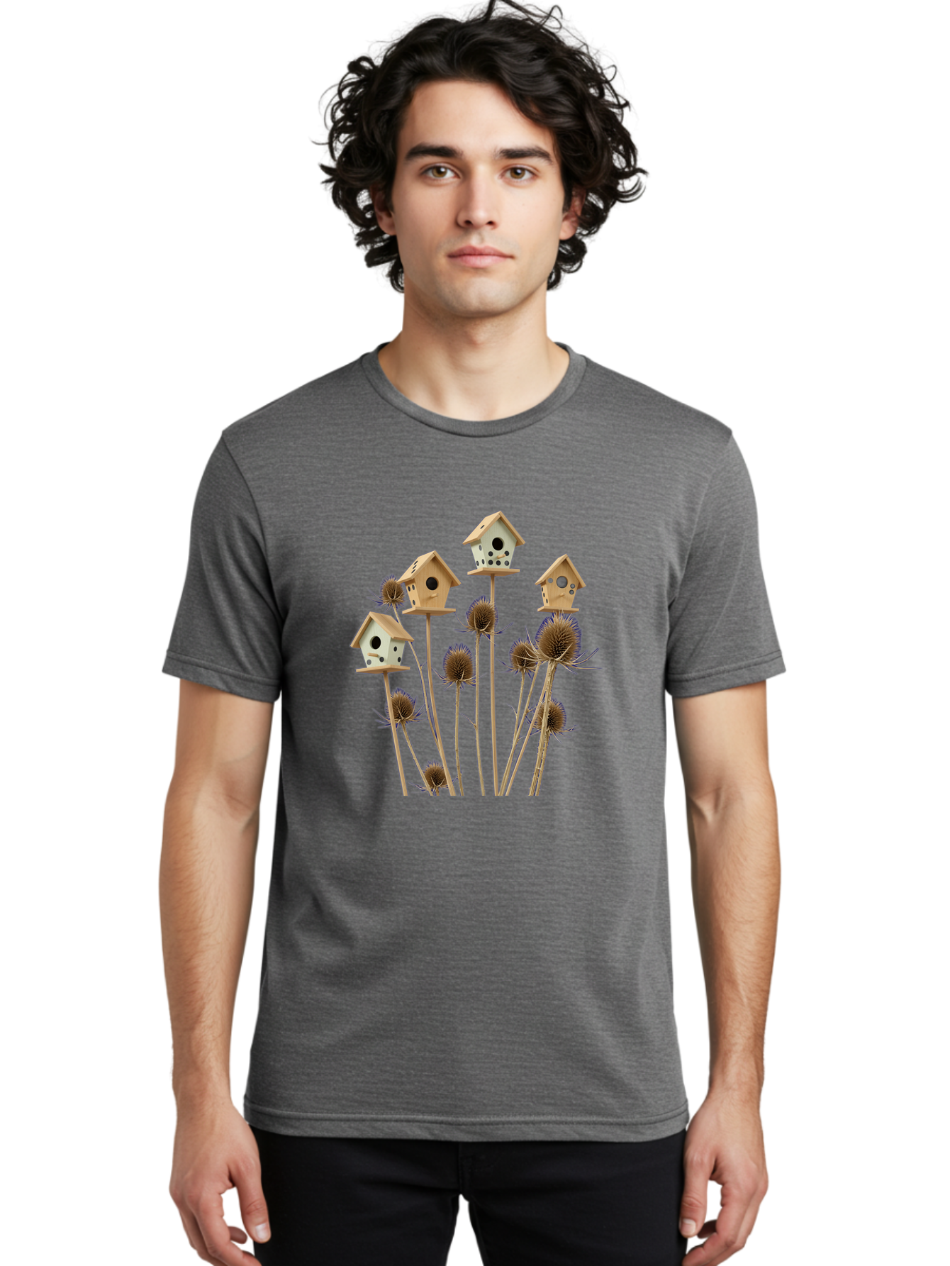 Birdhouses-On-Thistles Men'S Graphic Tee, 100% Cotton, Comfortable Casual Summer Wear, Machine Washable, Vintage Camera, Old Camera, Antique Camera, Black Camera, Classic Photography, Photography Equipment, Nostalgic Device, Film Camera, Baj330 26