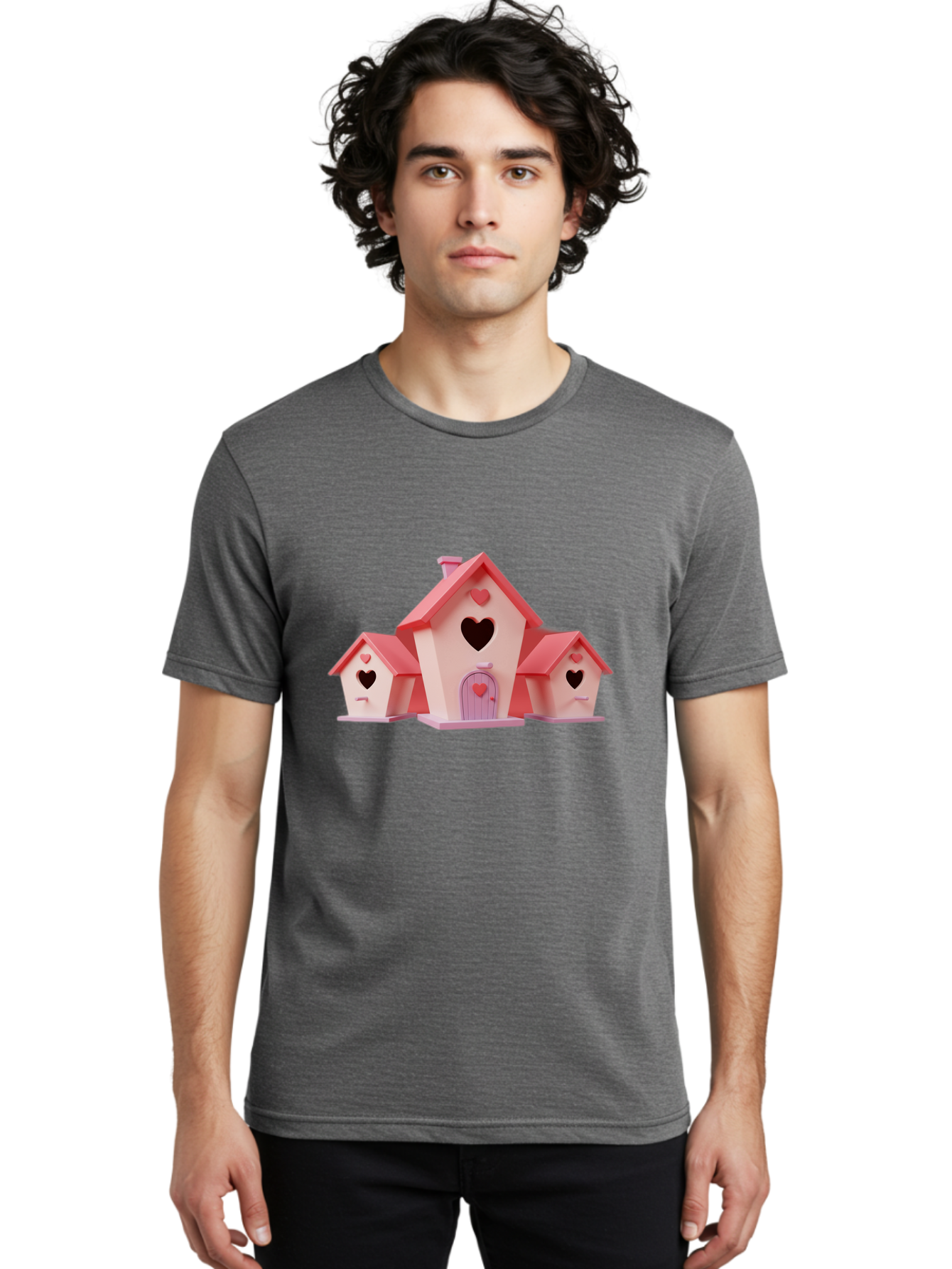 Birdhouses-With-Hearts Men'S Graphic Tee, 100% Cotton, Comfortable Casual Summer Wear, Machine Washable, Vintage Camera, Old Camera, Antique Camera, Black Camera, Classic Photography, Photography Equipment, Nostalgic Device, Film Camera, Baj331 18