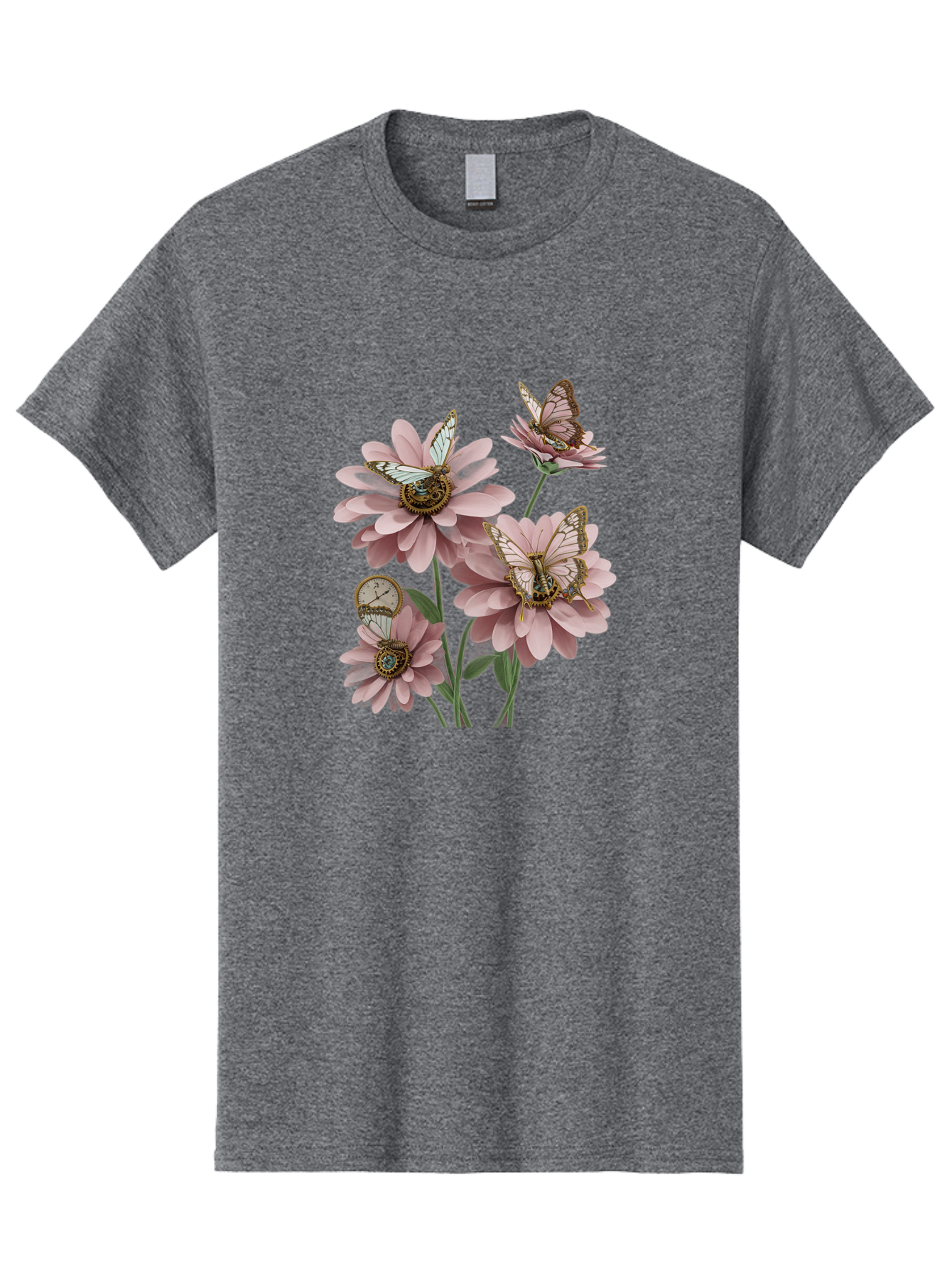 Butterfly-Flowers Men'S Graphic Tee, 100% Cotton, Comfortable Casual Summer Wear, Machine Washable, Vintage Camera, Old Camera, Antique Camera, Black Camera, Classic Photography, Photography Equipment, Nostalgic Device, Film Camera, Camera Art Baj358 11