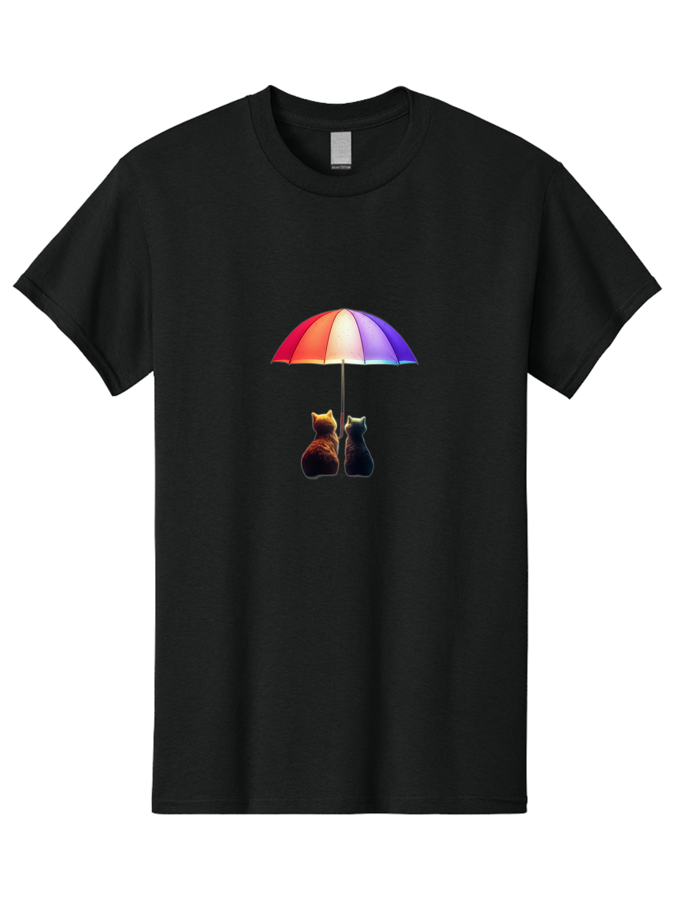 Cats-Under-Umbrella-1 Men'S Graphic Tee, 100% Cotton, Comfortable Casual Summer Wear, Machine Washable, Vintage Camera, Old Camera, Antique Camera, Black Camera, Classic Photography, Photography Equipment, Nostalgic Device, Film Camera, Baj390 3