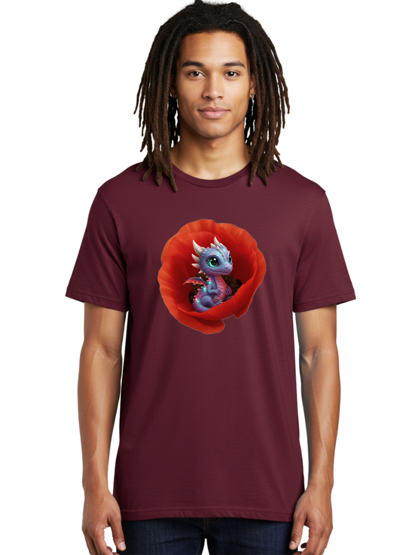 Dragon-In-Red-Flower Men'S Graphic Tee, 100% Cotton, Comfortable Casual Summer Wear, Machine Washable, Vintage Camera, Old Camera, Antique Camera, Black Camera, Classic Photography, Photography Equipment, Nostalgic Device, Film Camera, Baj445 18