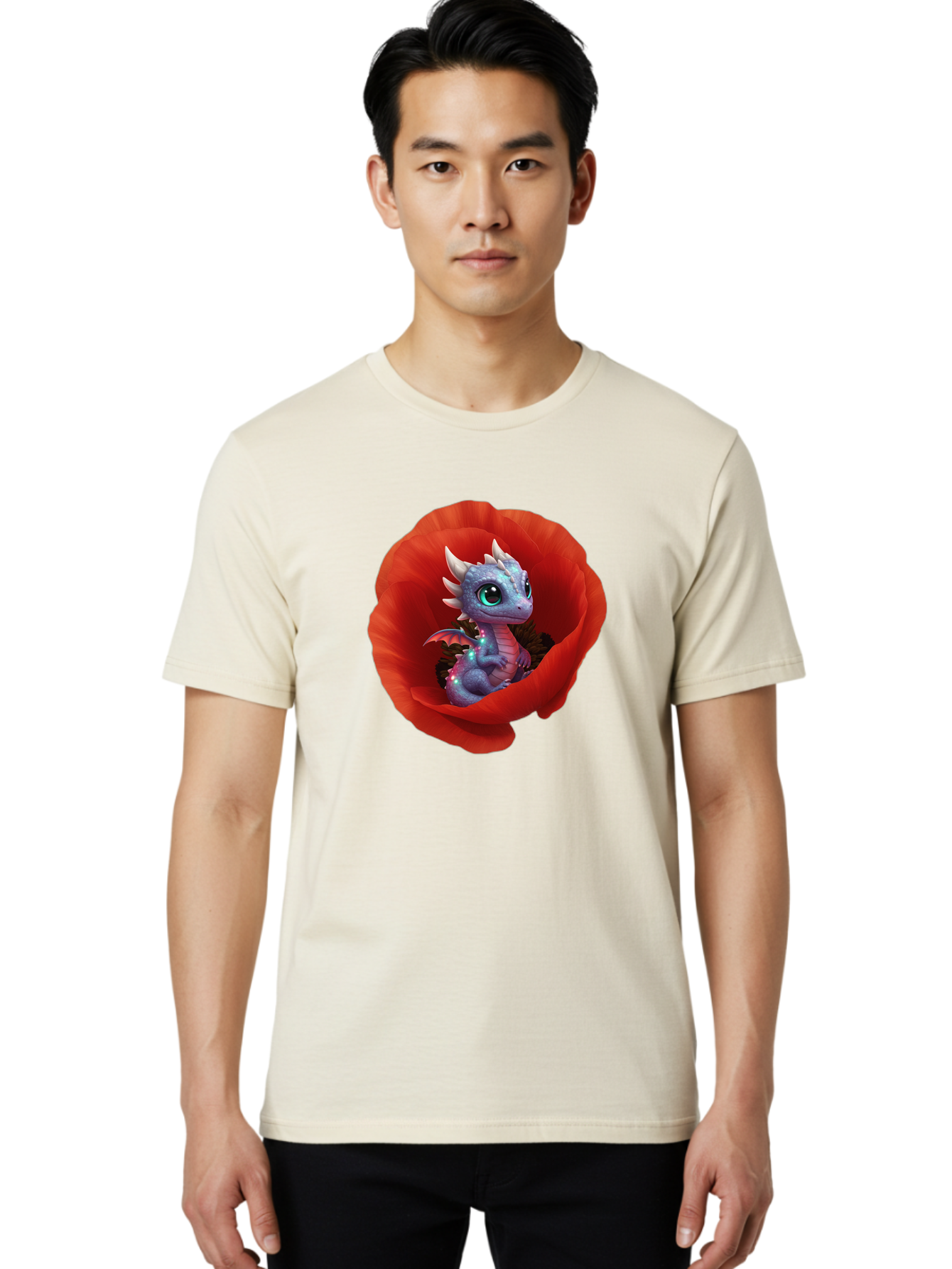 Dragon-In-Red-Flower Men'S Graphic Tee, 100% Cotton, Comfortable Casual Summer Wear, Machine Washable, Vintage Camera, Old Camera, Antique Camera, Black Camera, Classic Photography, Photography Equipment, Nostalgic Device, Film Camera, Baj445 25