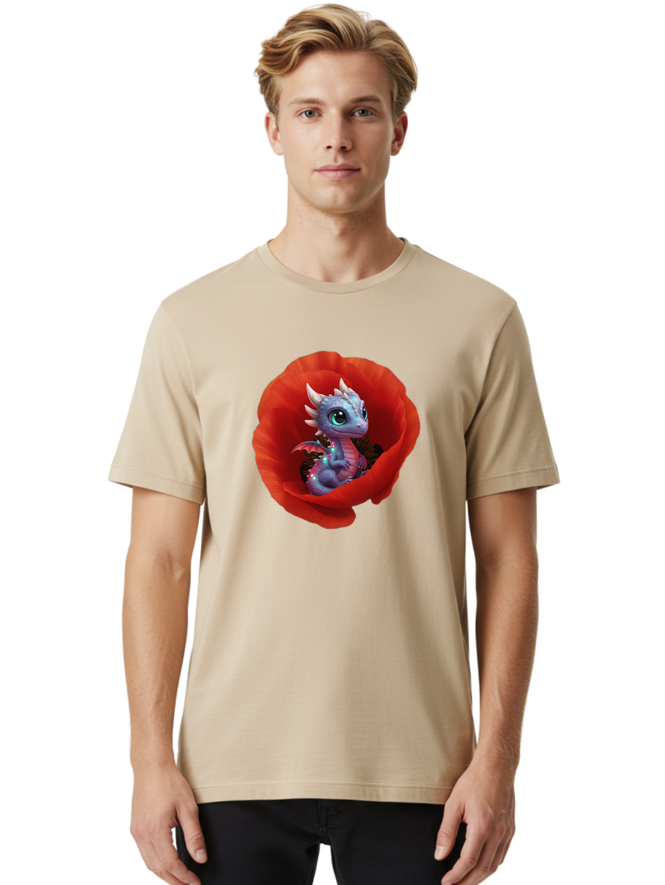 Dragon-In-Red-Flower Men'S Graphic Tee, 100% Cotton, Comfortable Casual Summer Wear, Machine Washable, Vintage Camera, Old Camera, Antique Camera, Black Camera, Classic Photography, Photography Equipment, Nostalgic Device, Film Camera, Baj445 22