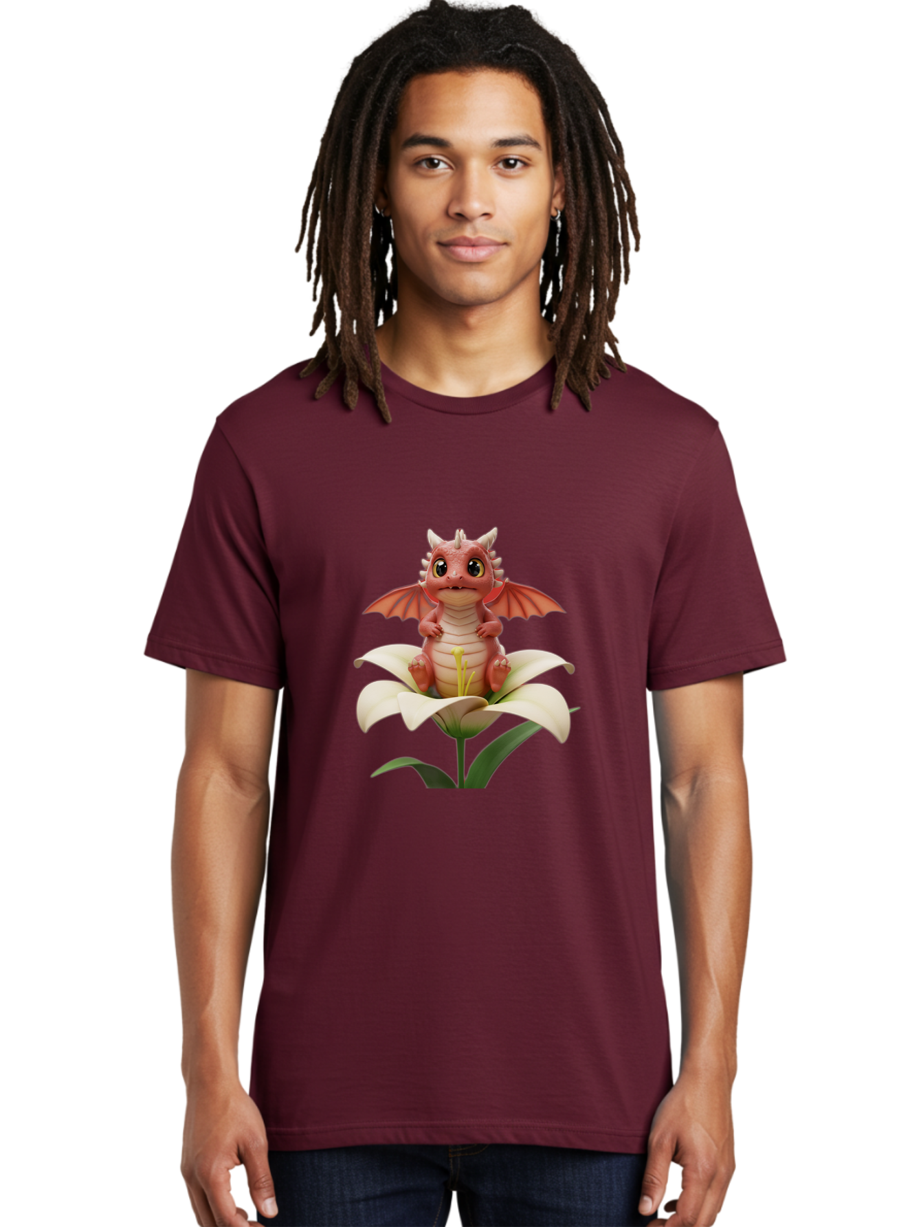 Dragon-On-Flower-1 Men'S Graphic Tee, 100% Cotton, Comfortable Casual Summer Wear, Machine Washable, Vintage Camera, Old Camera, Antique Camera, Black Camera, Classic Photography, Photography Equipment, Nostalgic Device, Film Camera, Baj453 19