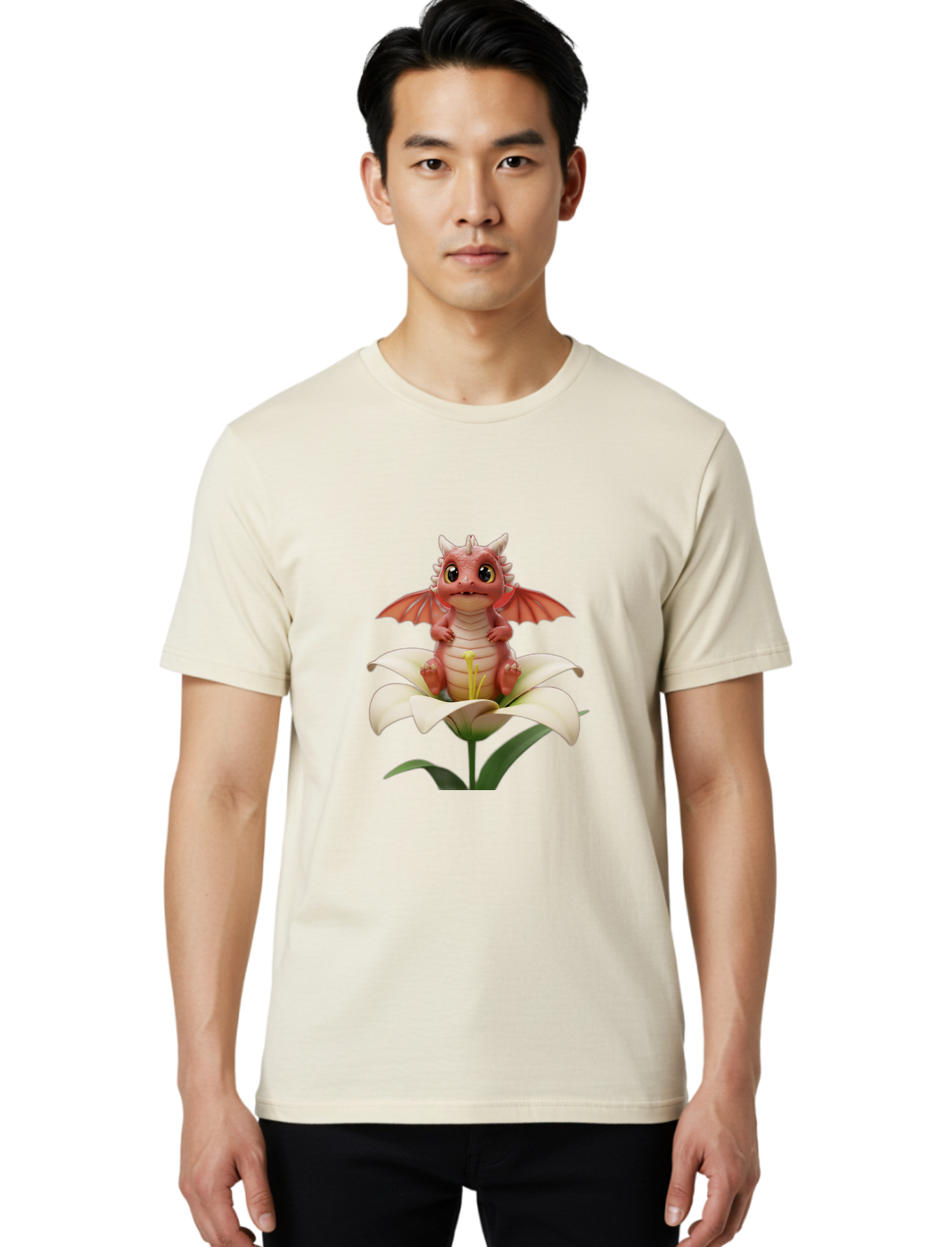 Dragon-On-Flower-1 Men'S Graphic Tee, 100% Cotton, Comfortable Casual Summer Wear, Machine Washable, Vintage Camera, Old Camera, Antique Camera, Black Camera, Classic Photography, Photography Equipment, Nostalgic Device, Film Camera, Baj453 18