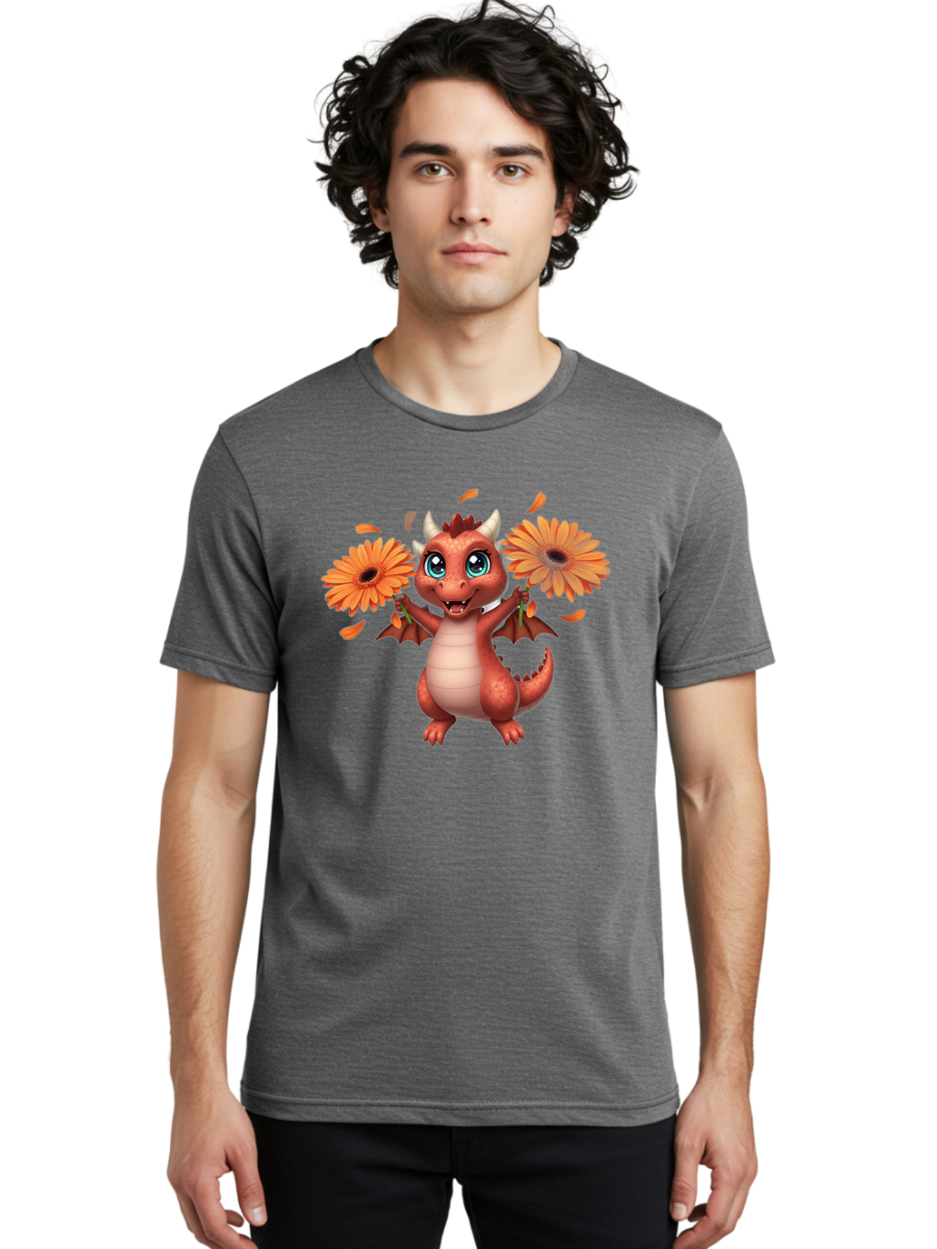 Dragon-With-Flowers Men'S Graphic Tee, 100% Cotton, Comfortable Casual Summer Wear, Machine Washable, Vintage Camera, Old Camera, Antique Camera, Black Camera, Classic Photography, Photography Equipment, Nostalgic Device, Film Camera, Baj458 28