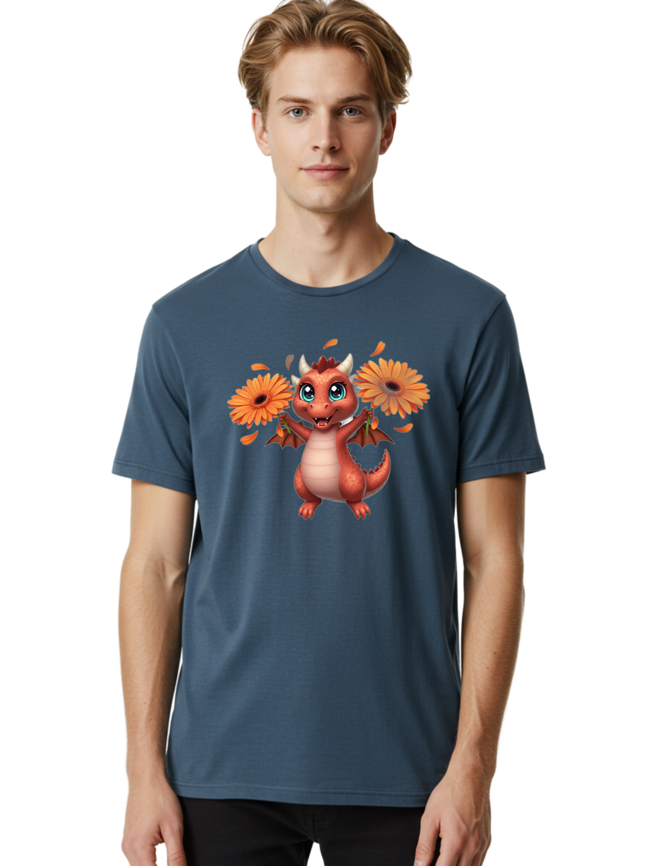 Dragon-With-Flowers Men'S Graphic Tee, 100% Cotton, Comfortable Casual Summer Wear, Machine Washable, Vintage Camera, Old Camera, Antique Camera, Black Camera, Classic Photography, Photography Equipment, Nostalgic Device, Film Camera, Baj458 25