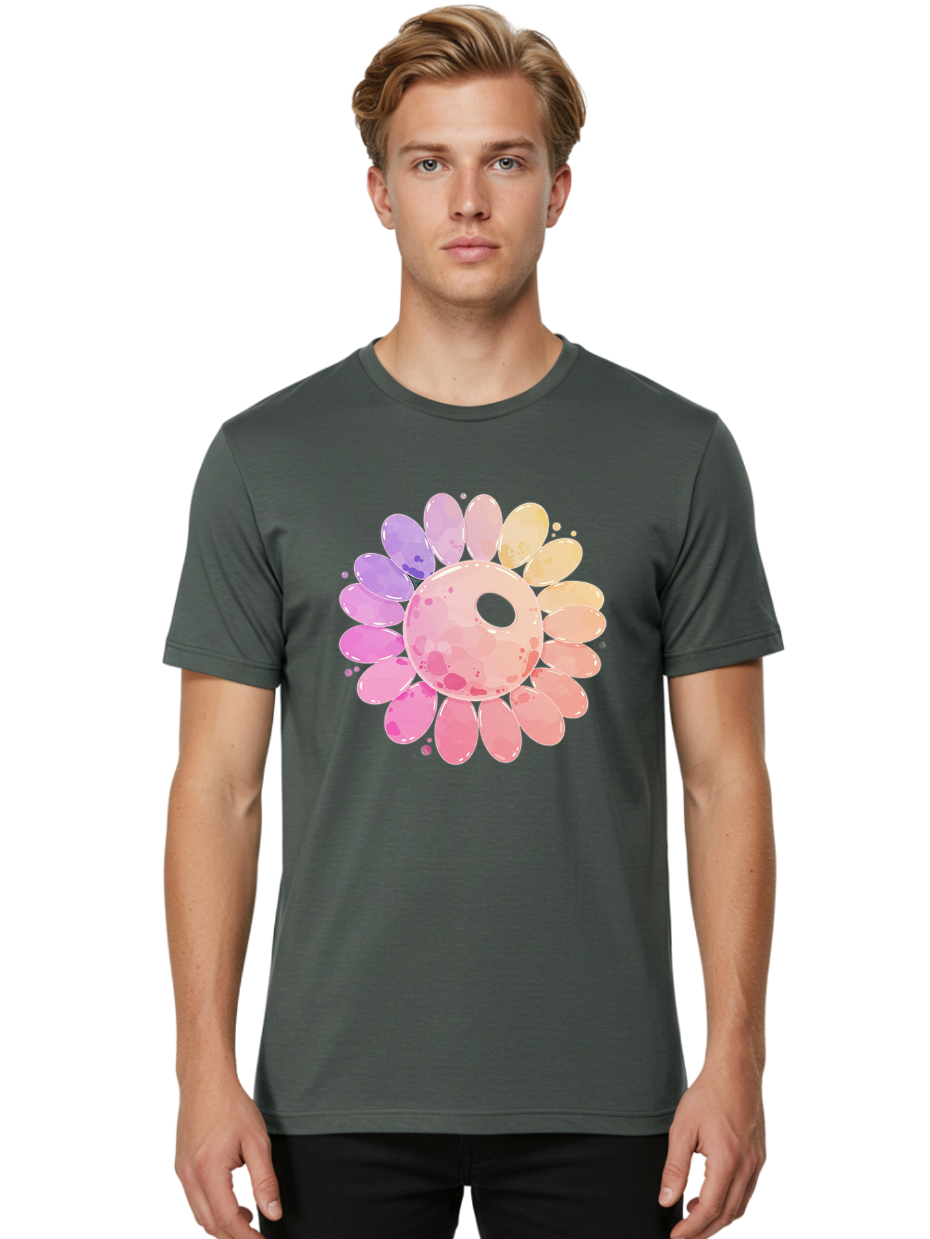 Flower Men'S Graphic Tee, 100% Cotton, Comfortable Casual Summer Wear, Machine Washable, Vintage Camera, Old Camera, Antique Camera, Black Camera, Classic Photography, Photography Equipment, Nostalgic Device, Film Camera, Camera Art Baj468 30