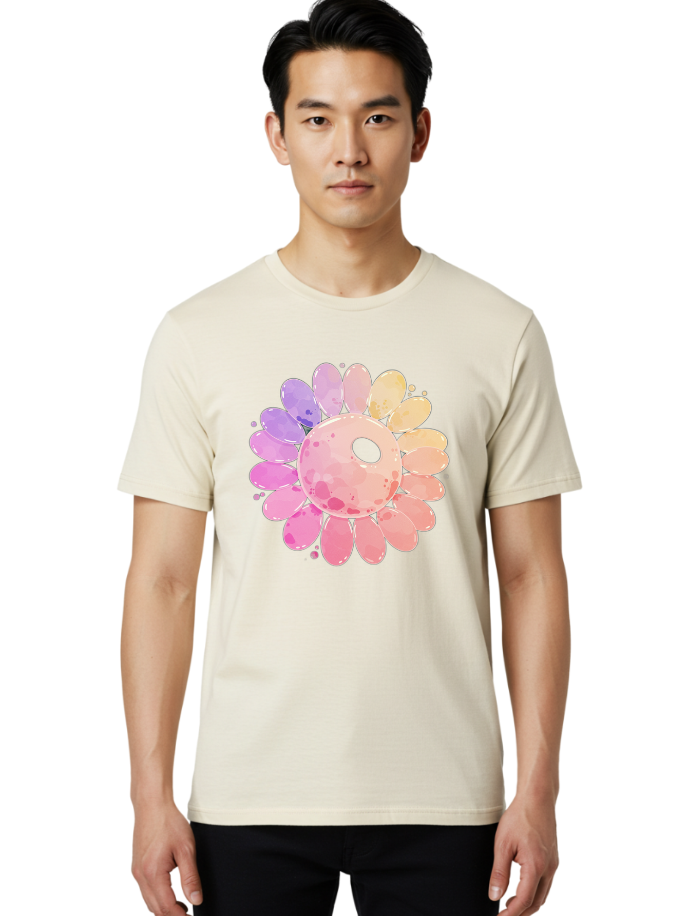 Flower Men'S Graphic Tee, 100% Cotton, Comfortable Casual Summer Wear, Machine Washable, Vintage Camera, Old Camera, Antique Camera, Black Camera, Classic Photography, Photography Equipment, Nostalgic Device, Film Camera, Camera Art Baj468 24