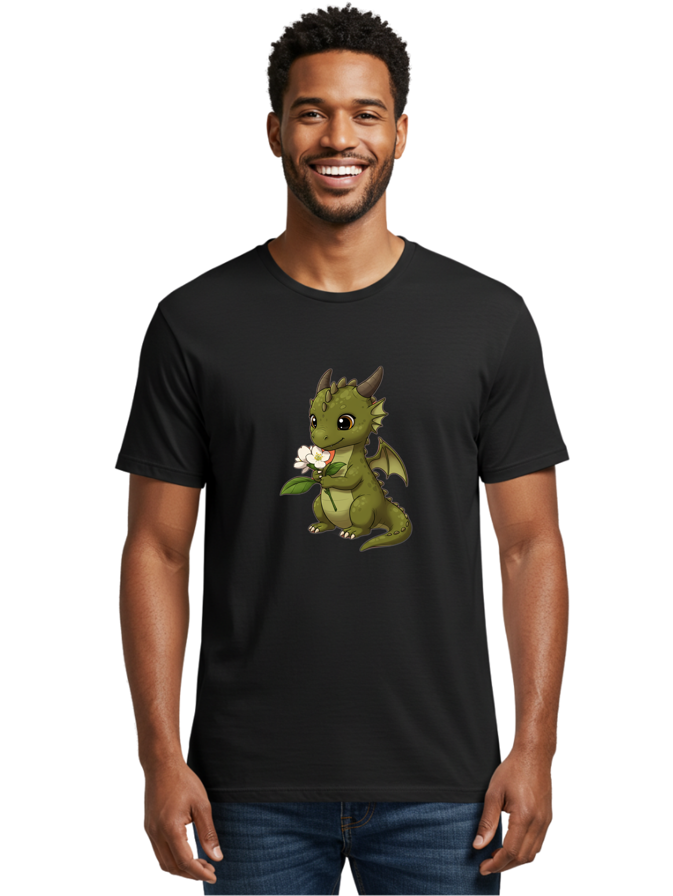 Green-Dragon-With-Flower Men'S Graphic Tee, 100% Cotton, Comfortable Casual Summer Wear, Machine Washable, Vintage Camera, Old Camera, Antique Camera, Black Camera, Classic Photography, Photography Equipment, Nostalgic Device, Film Camera, Baj486 26