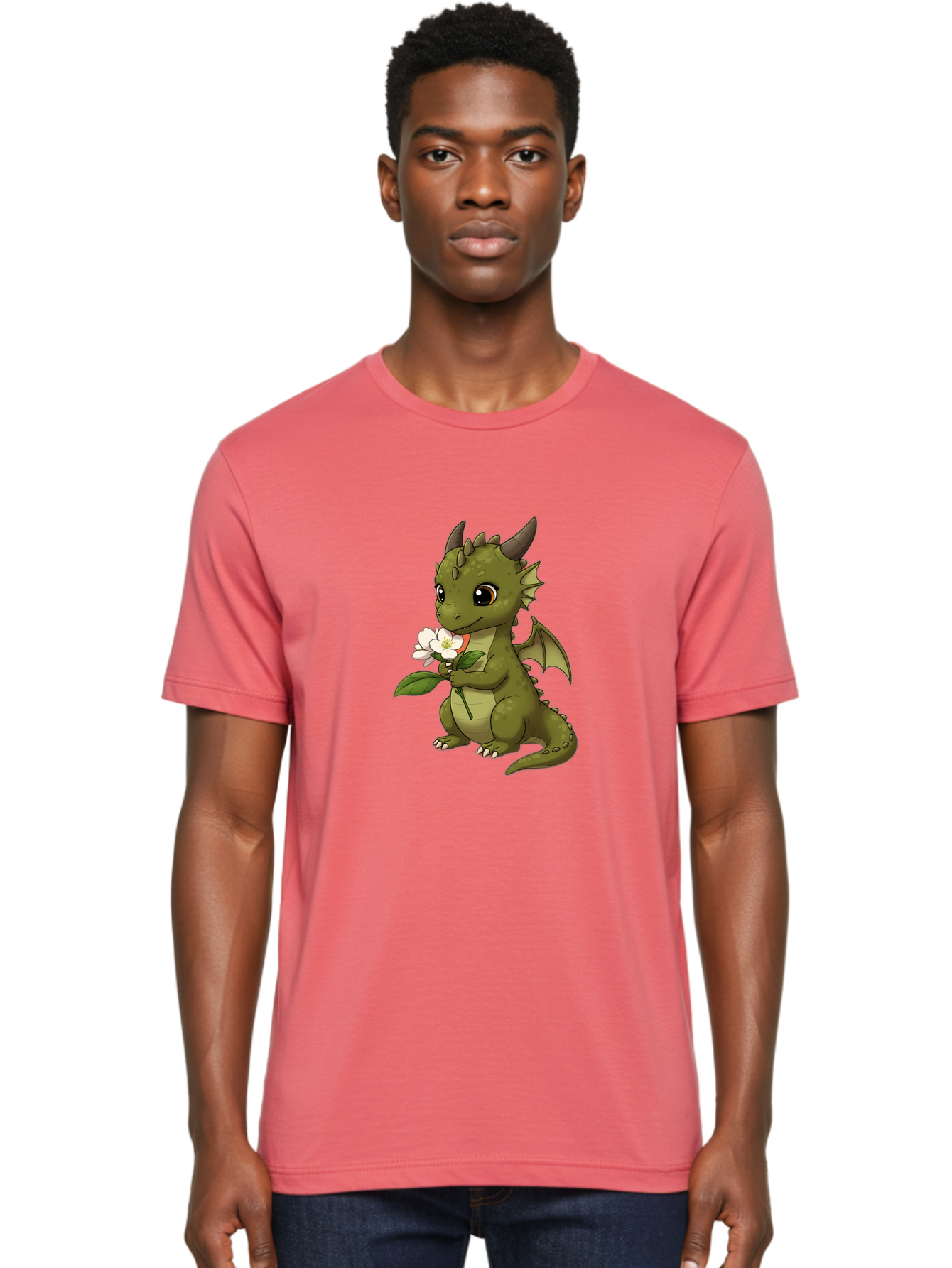 Green-Dragon-With-Flower Men'S Graphic Tee, 100% Cotton, Comfortable Casual Summer Wear, Machine Washable, Vintage Camera, Old Camera, Antique Camera, Black Camera, Classic Photography, Photography Equipment, Nostalgic Device, Film Camera, Baj486 16