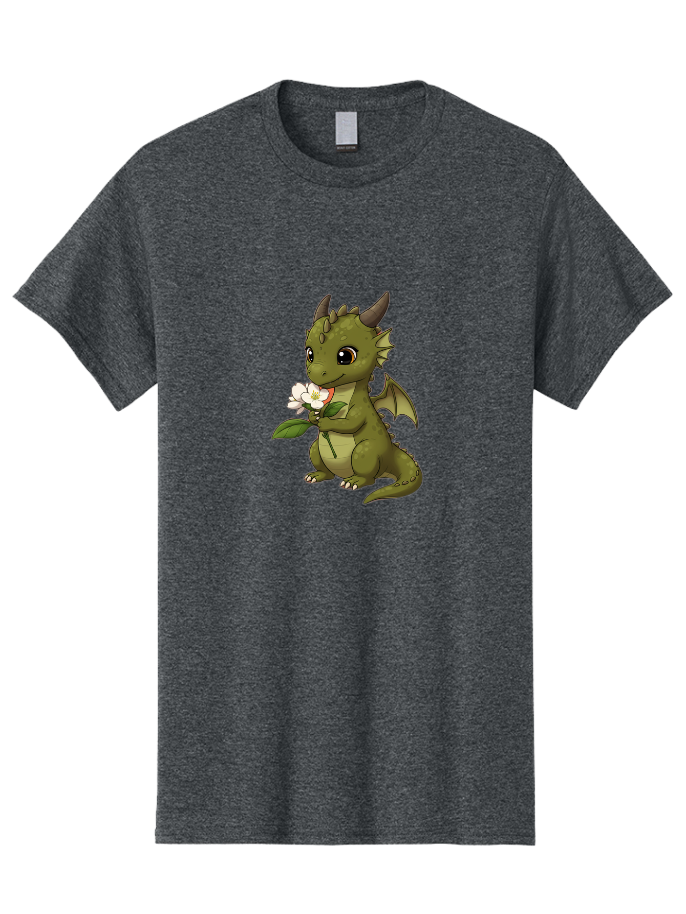 Green-Dragon-With-Flower Men'S Graphic Tee, 100% Cotton, Comfortable Casual Summer Wear, Machine Washable, Vintage Camera, Old Camera, Antique Camera, Black Camera, Classic Photography, Photography Equipment, Nostalgic Device, Film Camera, Baj486 3