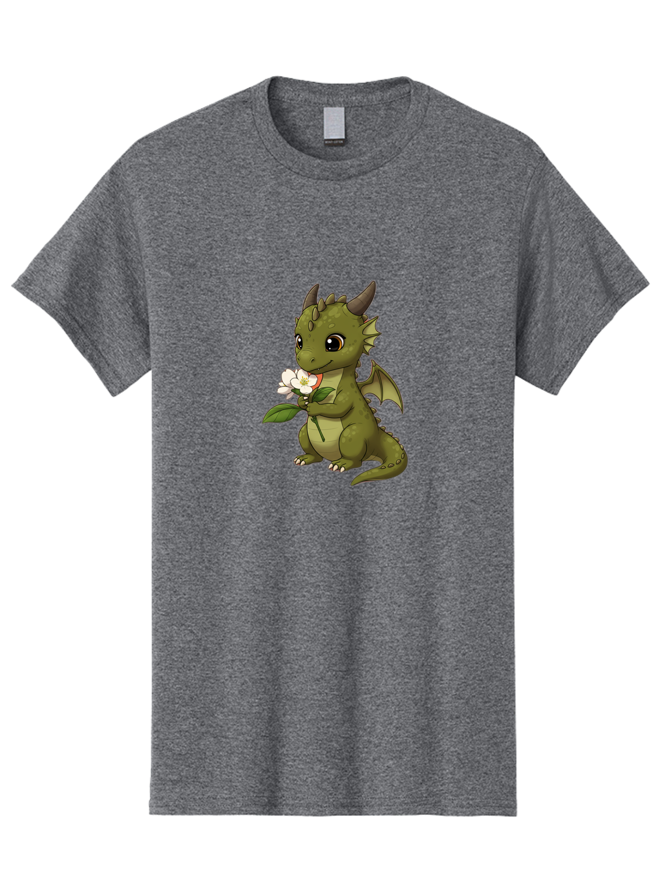 Green-Dragon-With-Flower Men'S Graphic Tee, 100% Cotton, Comfortable Casual Summer Wear, Machine Washable, Vintage Camera, Old Camera, Antique Camera, Black Camera, Classic Photography, Photography Equipment, Nostalgic Device, Film Camera, Baj486 6
