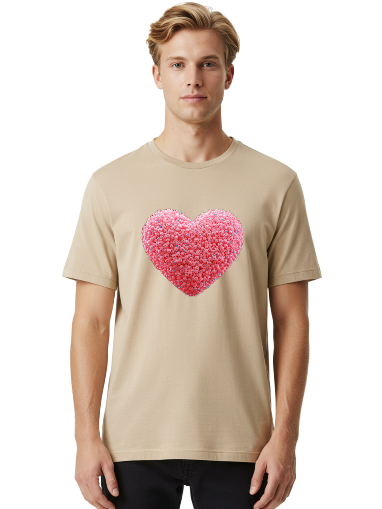 Heart-Shaped-Flowers Men'S Graphic Tee, 100% Cotton, Comfortable Casual Summer Wear, Machine Washable, Vintage Camera, Old Camera, Antique Camera, Black Camera, Classic Photography, Photography Equipment, Nostalgic Device, Film Camera, Baj491 17