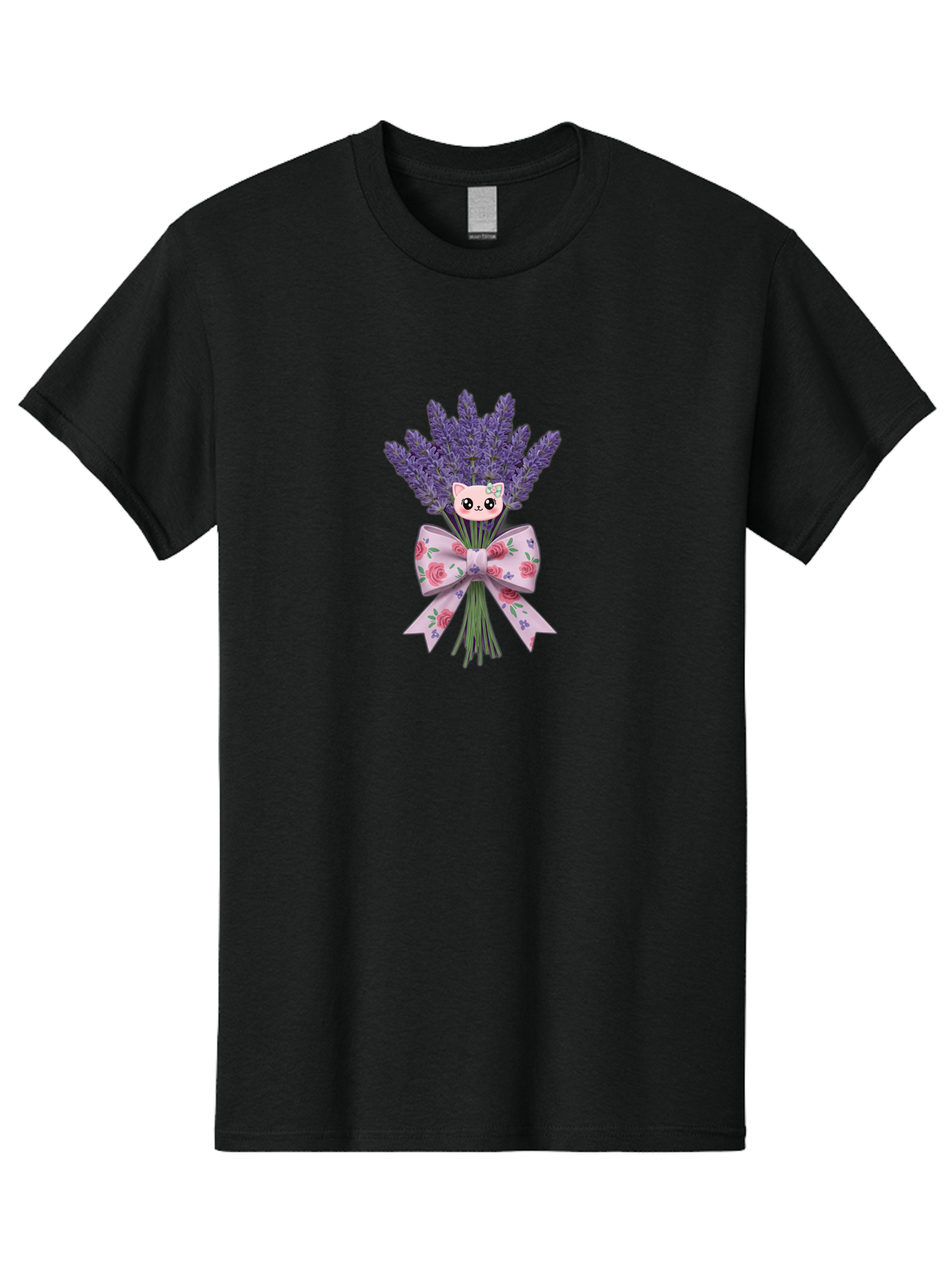 Lavender-Bouquet-With-Cat-Face Men'S Graphic Tee, 100% Cotton, Comfortable Casual Summer Wear, Machine Washable, Vintage Camera, Old Camera, Antique Camera, Black Camera, Classic Photography, Photography Equipment, Nostalgic Device, Baj559 5